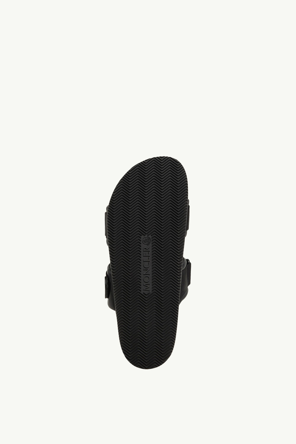 Mon Summer Nappa Leather Sliders Men Black Moncler 4