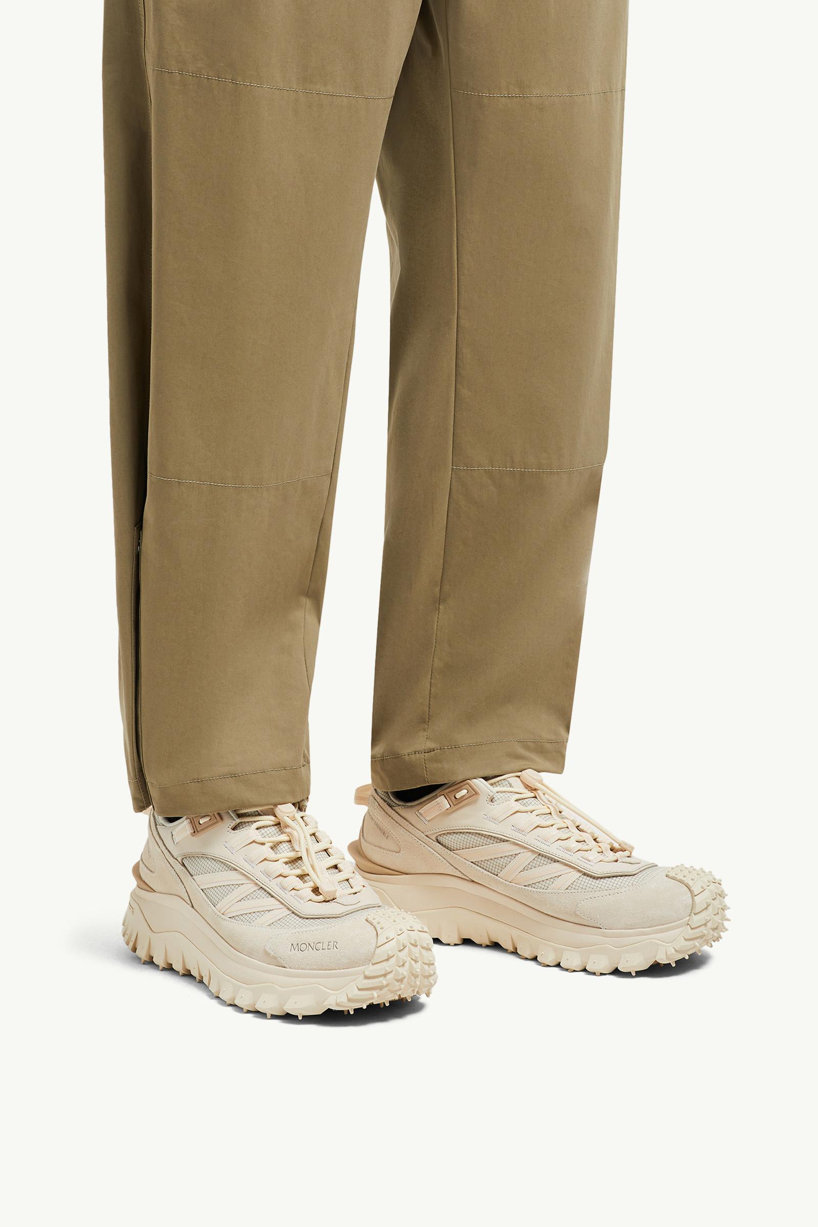 Trailgrip Suede & Leather Trainers Men Light Beige Moncler 1