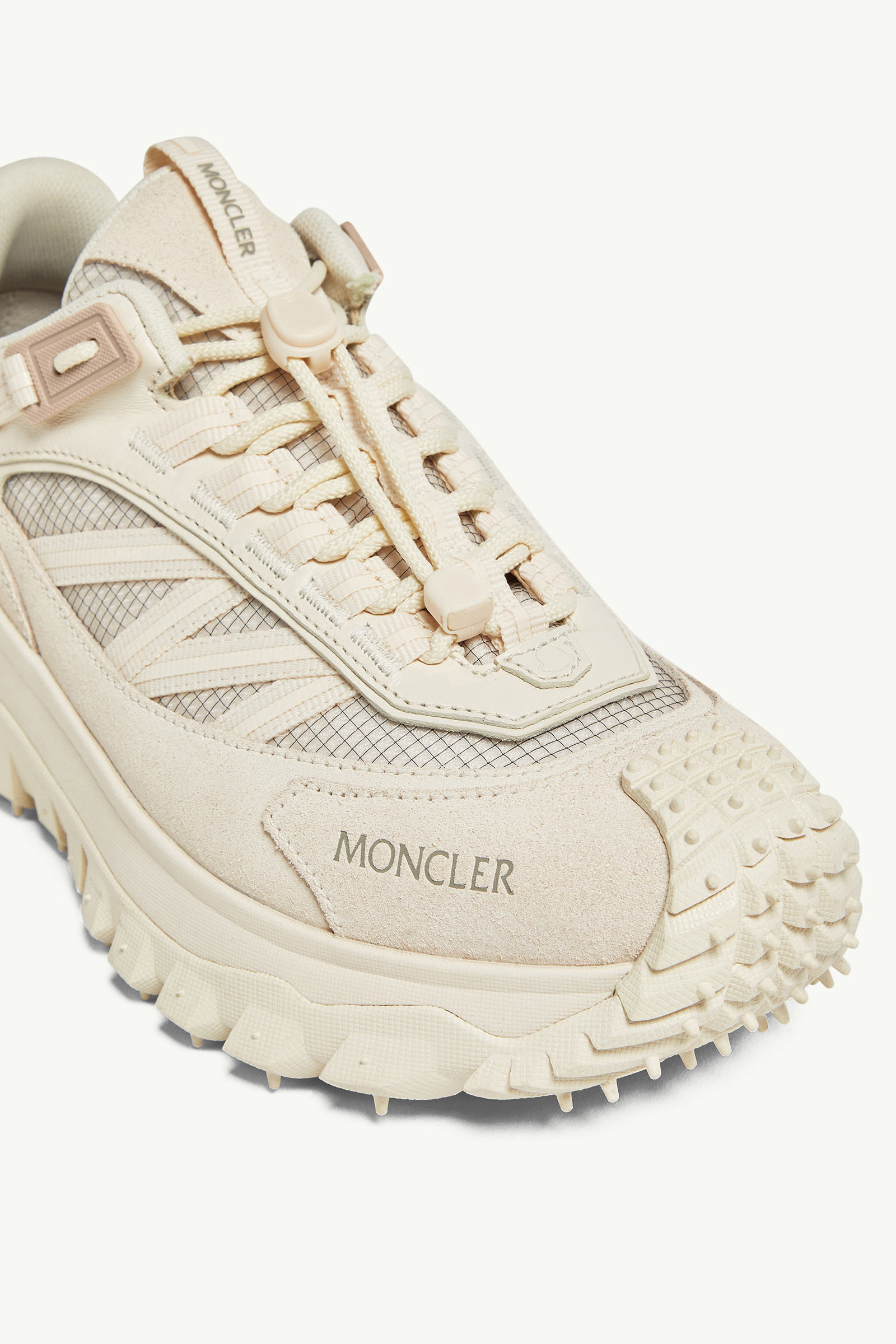 Sneaker Trailgrip in pelle scamosciata e pelle Uomo Beige Chiaro Moncler 2