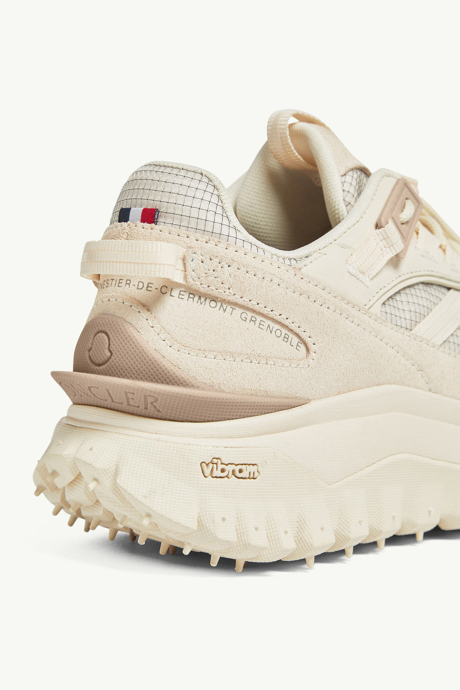 Trailgrip Suede & Leather Trainers Men Light Beige Moncler 3