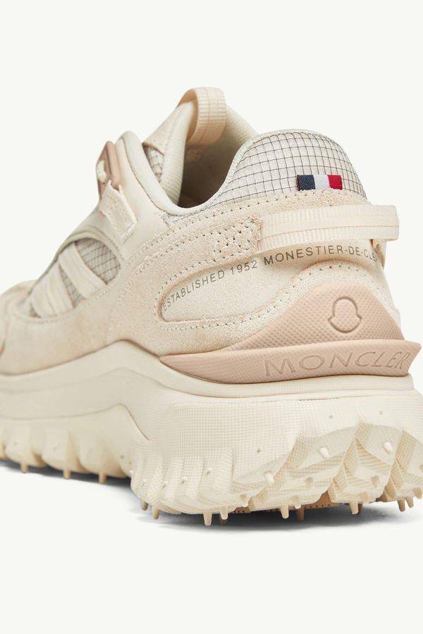 Trailgrip Suede & Leather Trainers Men Light Beige Moncler 6