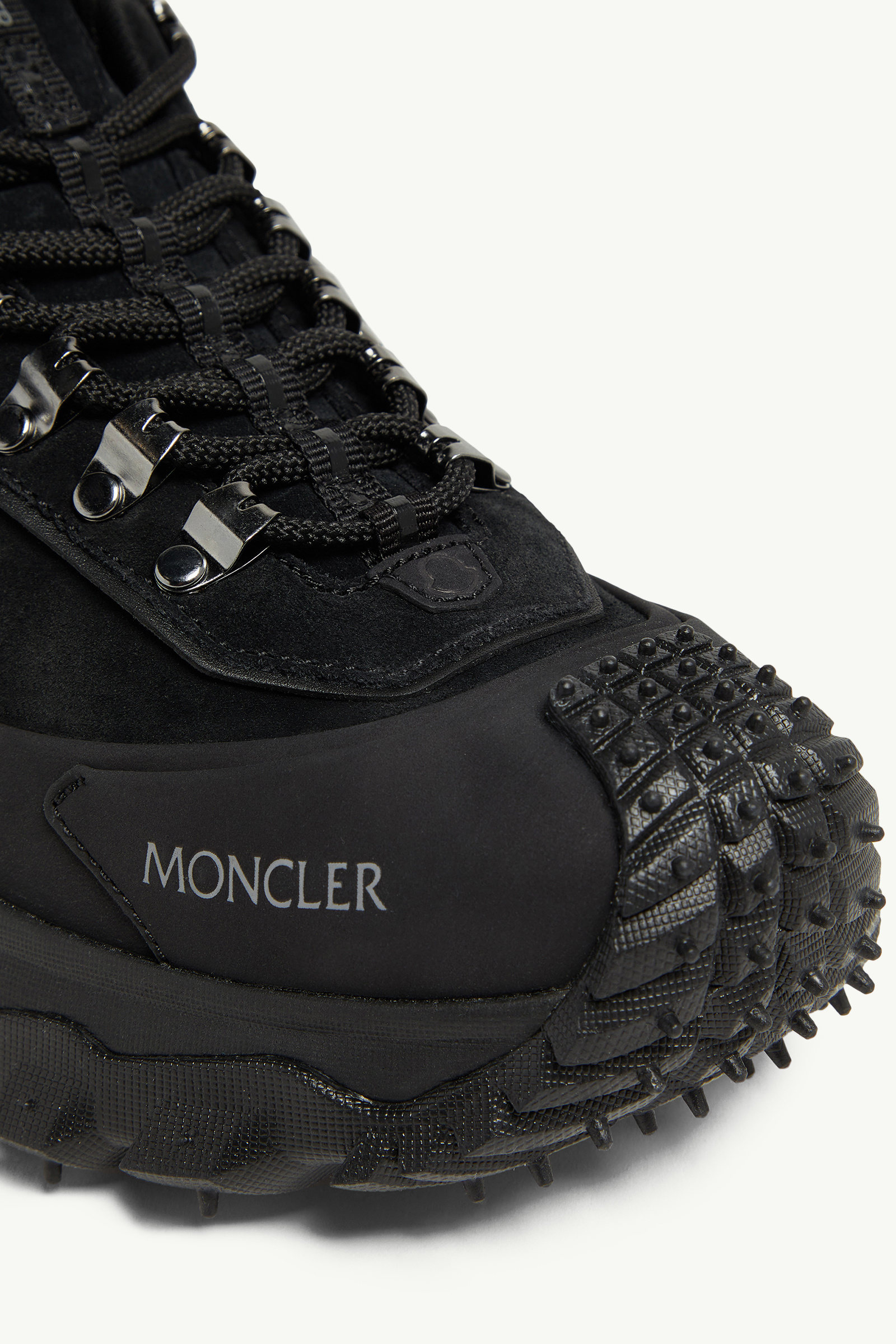 Trailgrip Apex Leather & Suede Trainers Men Black Moncler 2