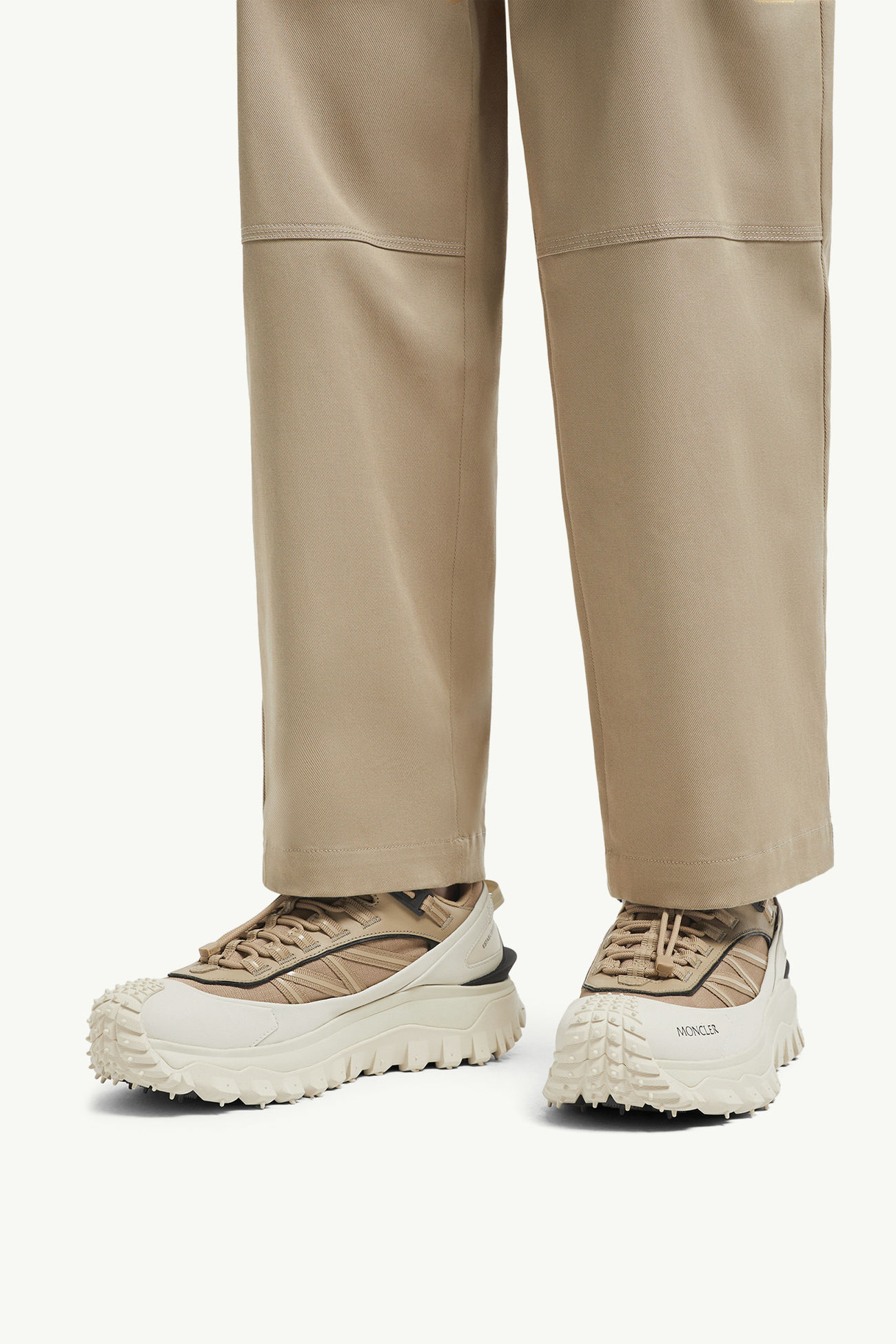 Trailgrip GTX Leather Sneakers Men Light Beige Moncler 1