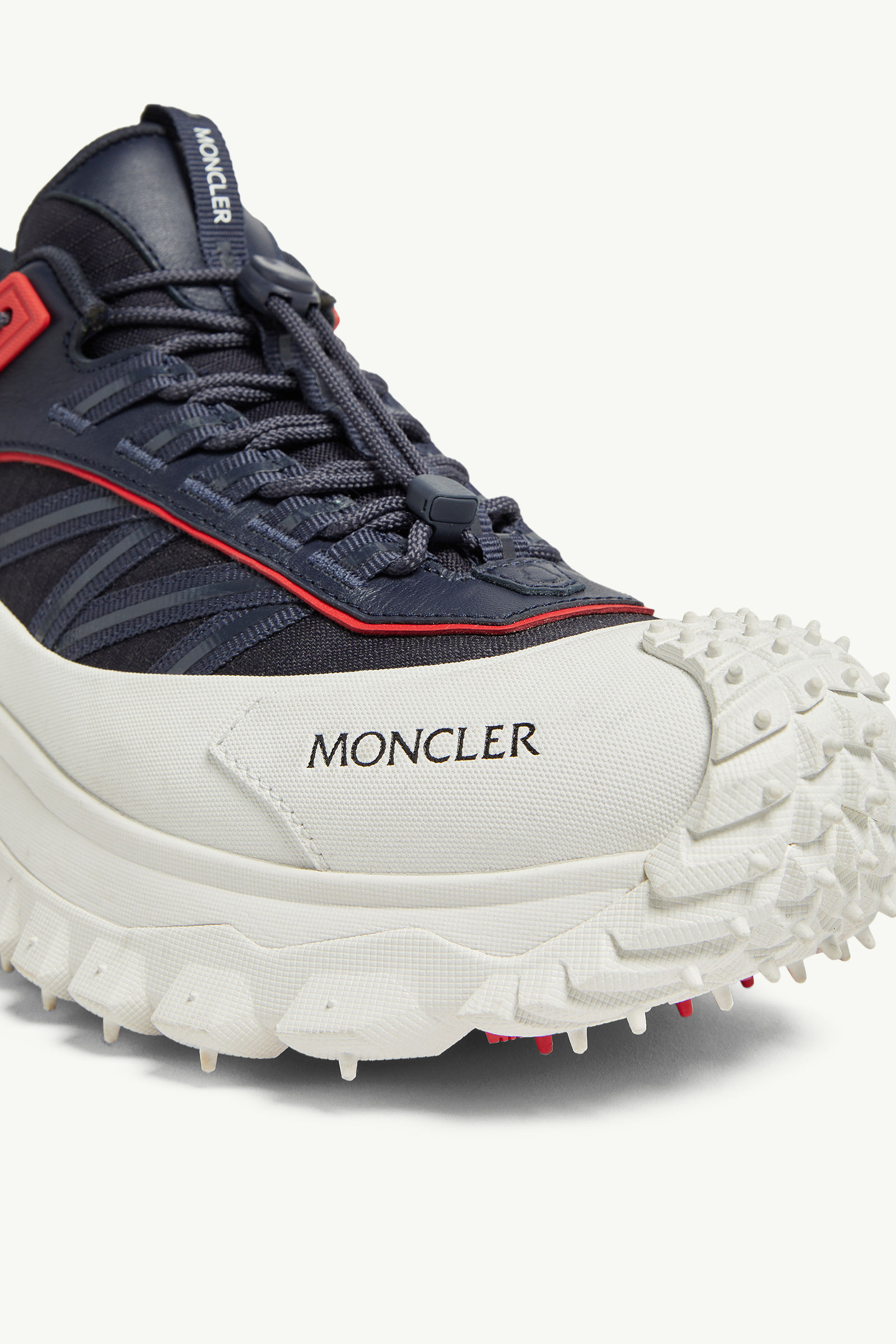 Trailgrip GTX Leather Trainers Men White & Blue Moncler 2