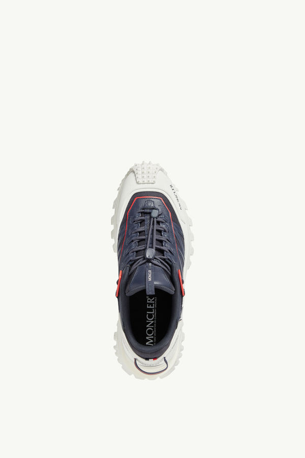 Trailgrip GTX Leather Trainers Men White & Blue Moncler 4