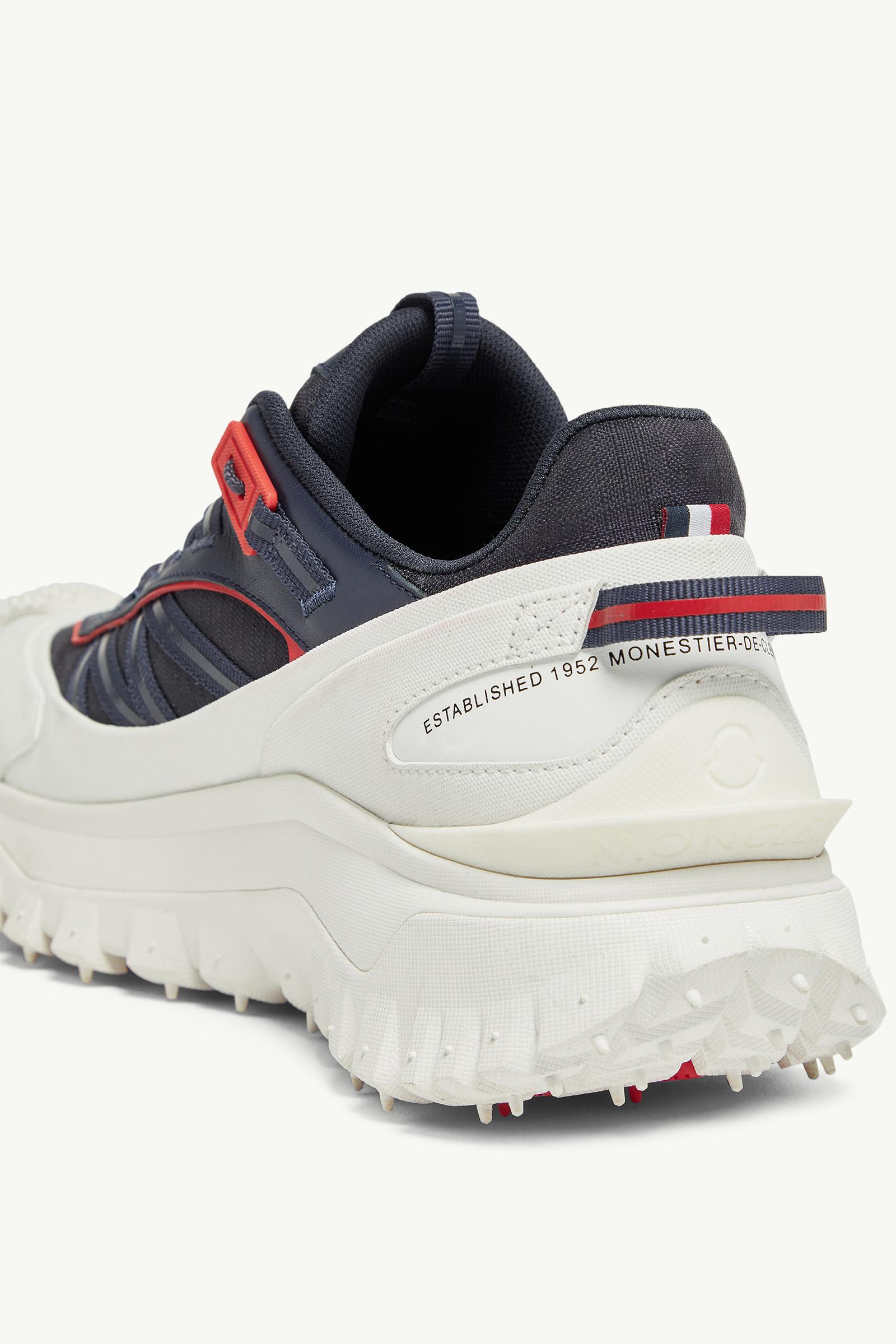 White & Blue Trailgrip GTX Leather Sneakers - Sneakers for