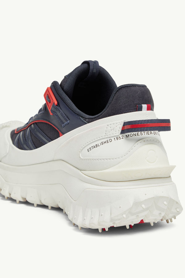 Trailgrip GTX Leather Trainers Men White & Blue Moncler 6