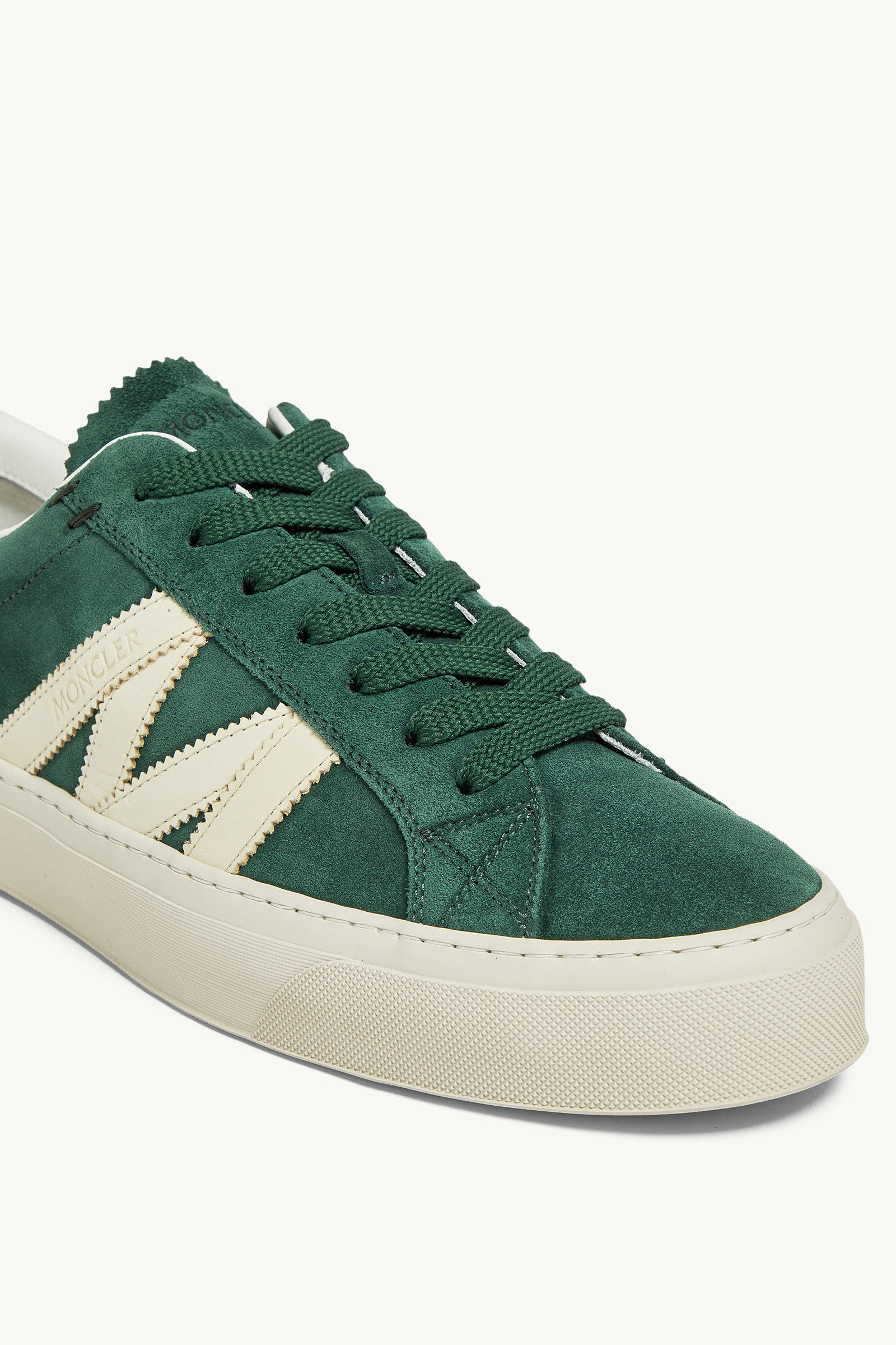 Monaco2 Suede & Nubuck Sneakers Men Green Moncler 2