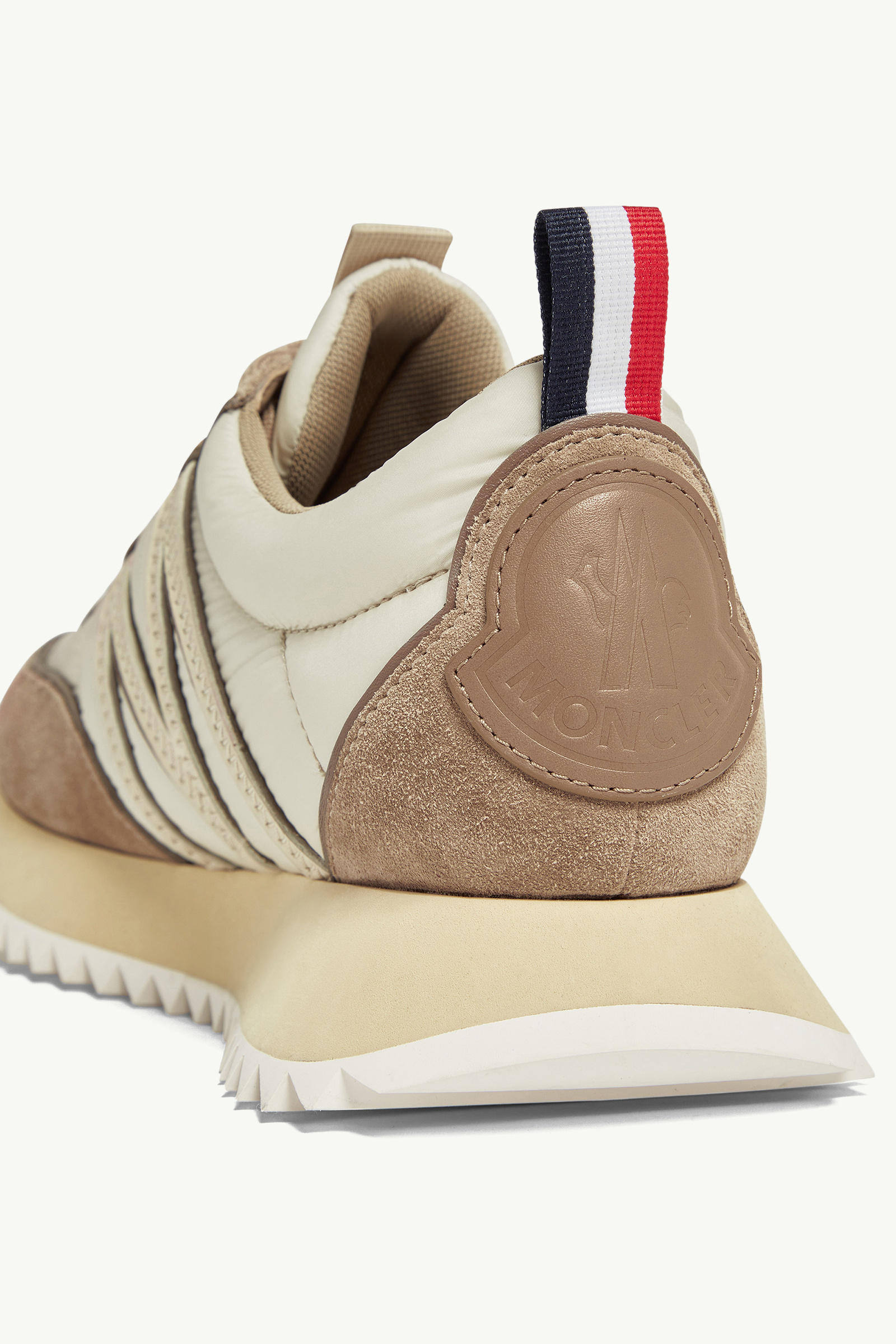 Pacey Suede Trainers Men Light Beige Moncler 3