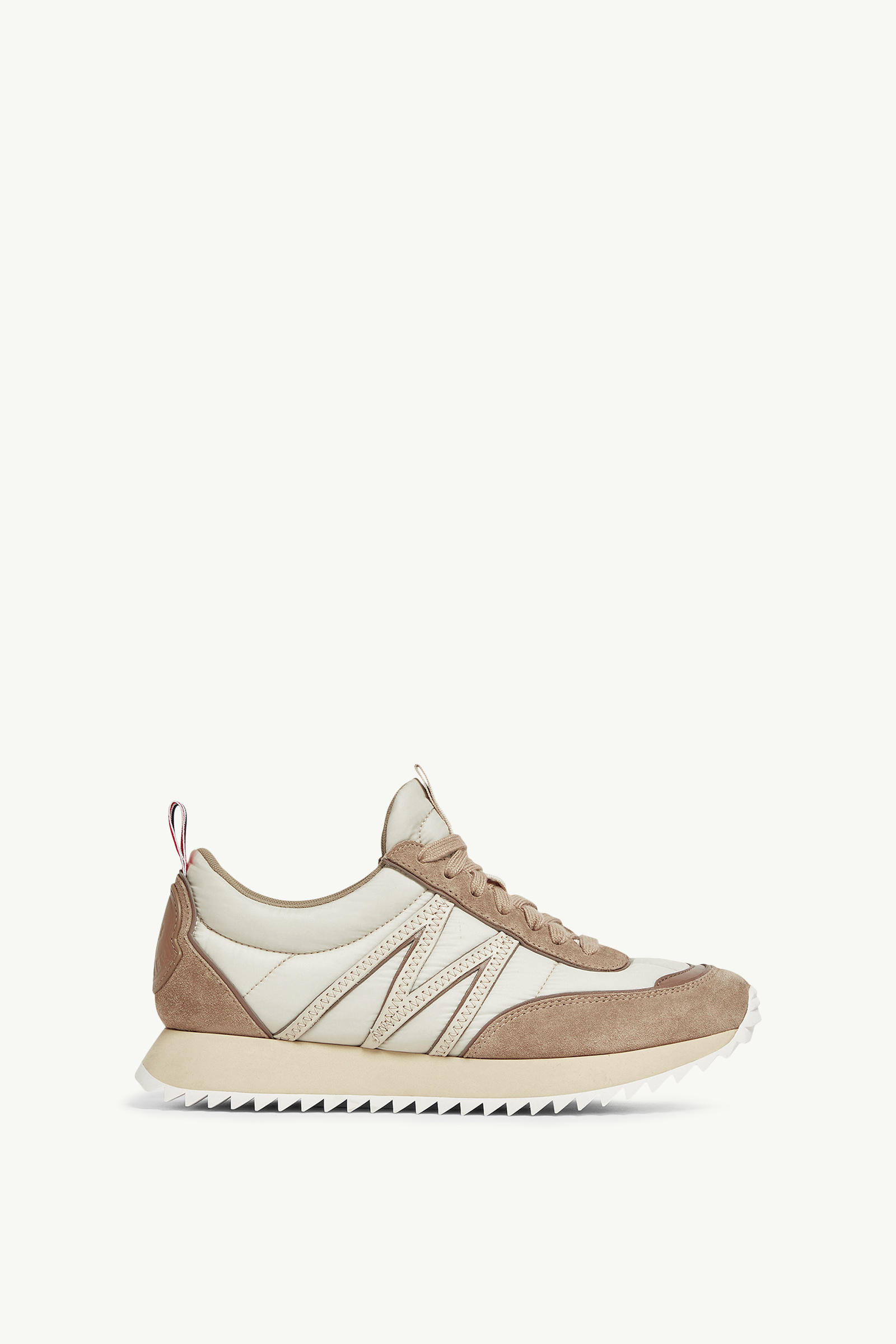 Pacey Suede Trainers Men Light Beige Moncler 0