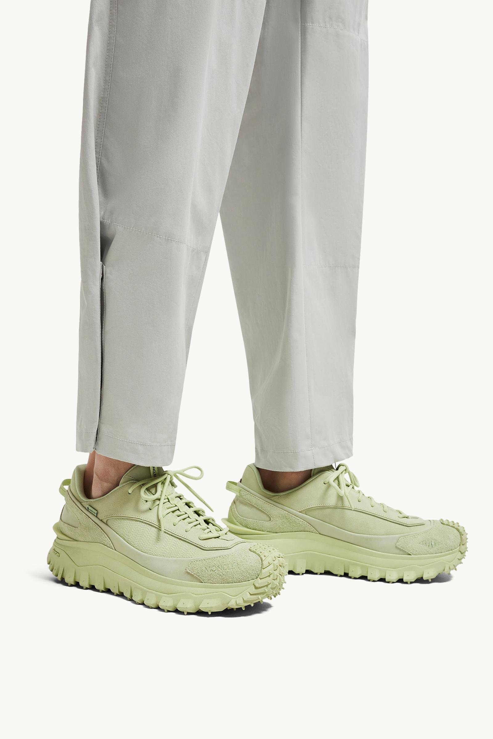 Trailgrip Momint Nubuck & Suede Trainers Men Pastel Green Moncler 1