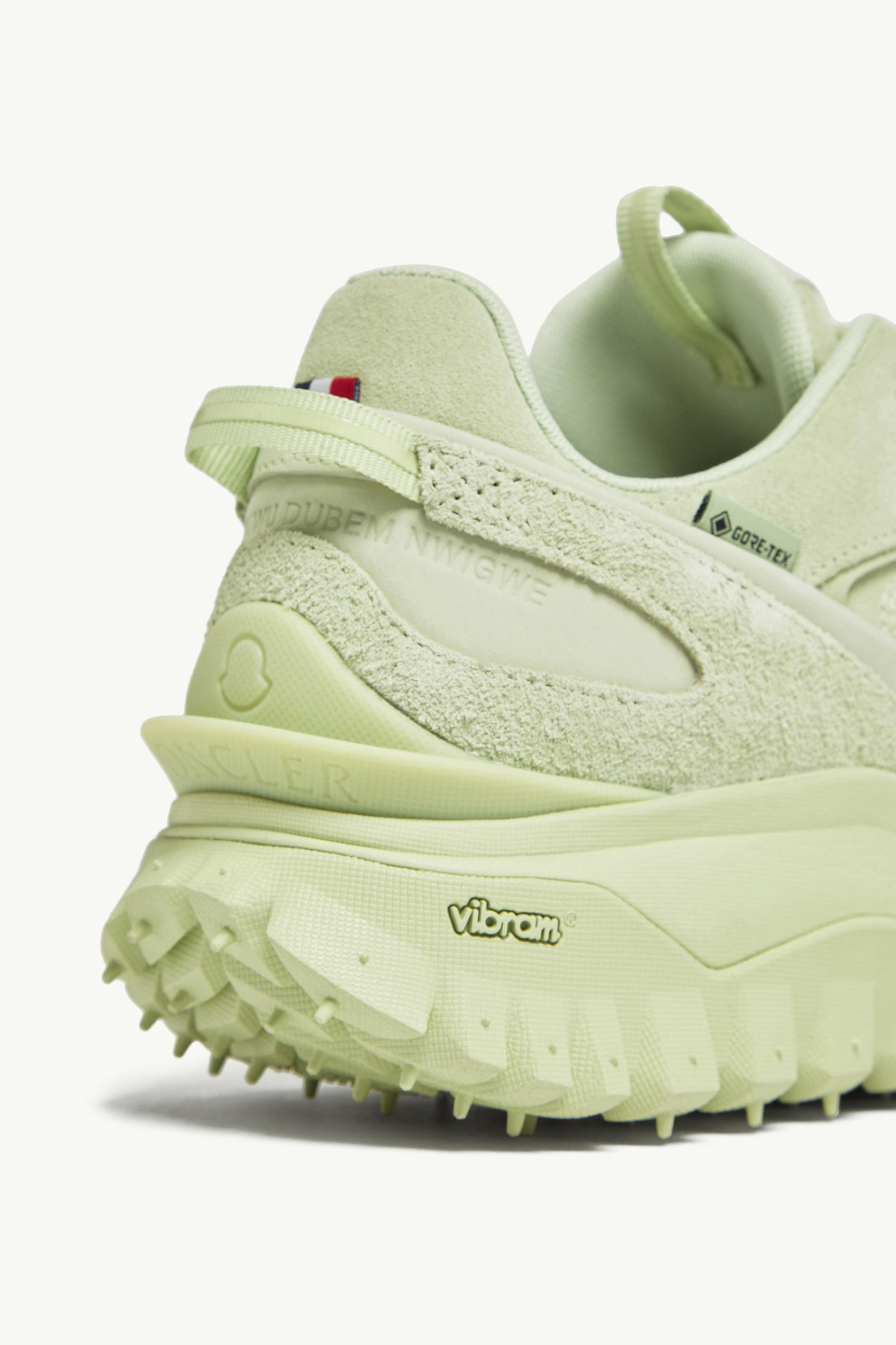 Trailgrip Momint Nubuck & Suede Trainers Men Pastel Green Moncler 3