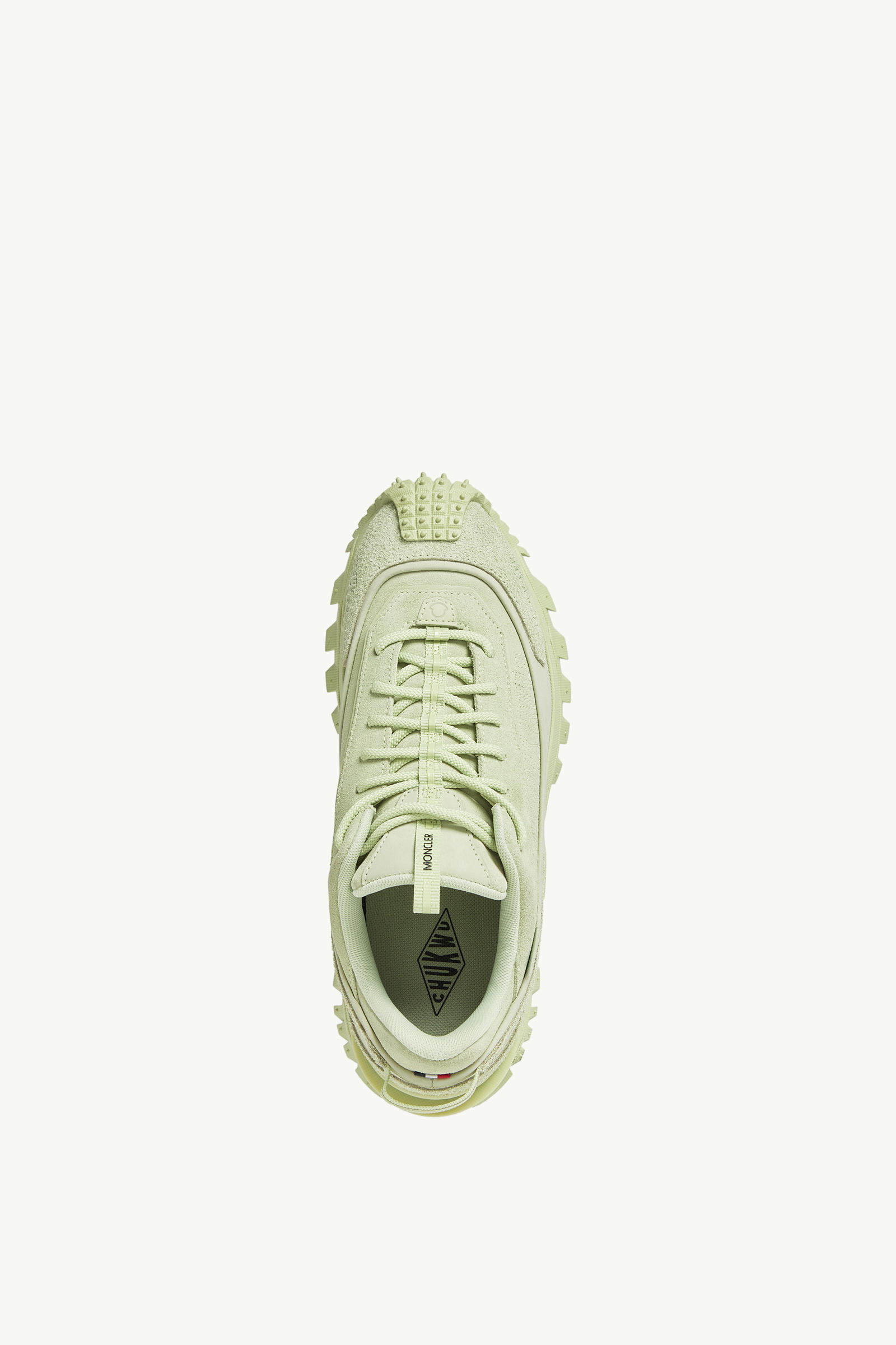 Trailgrip Momint Nubuck & Suede Trainers Men Pastel Green Moncler 4