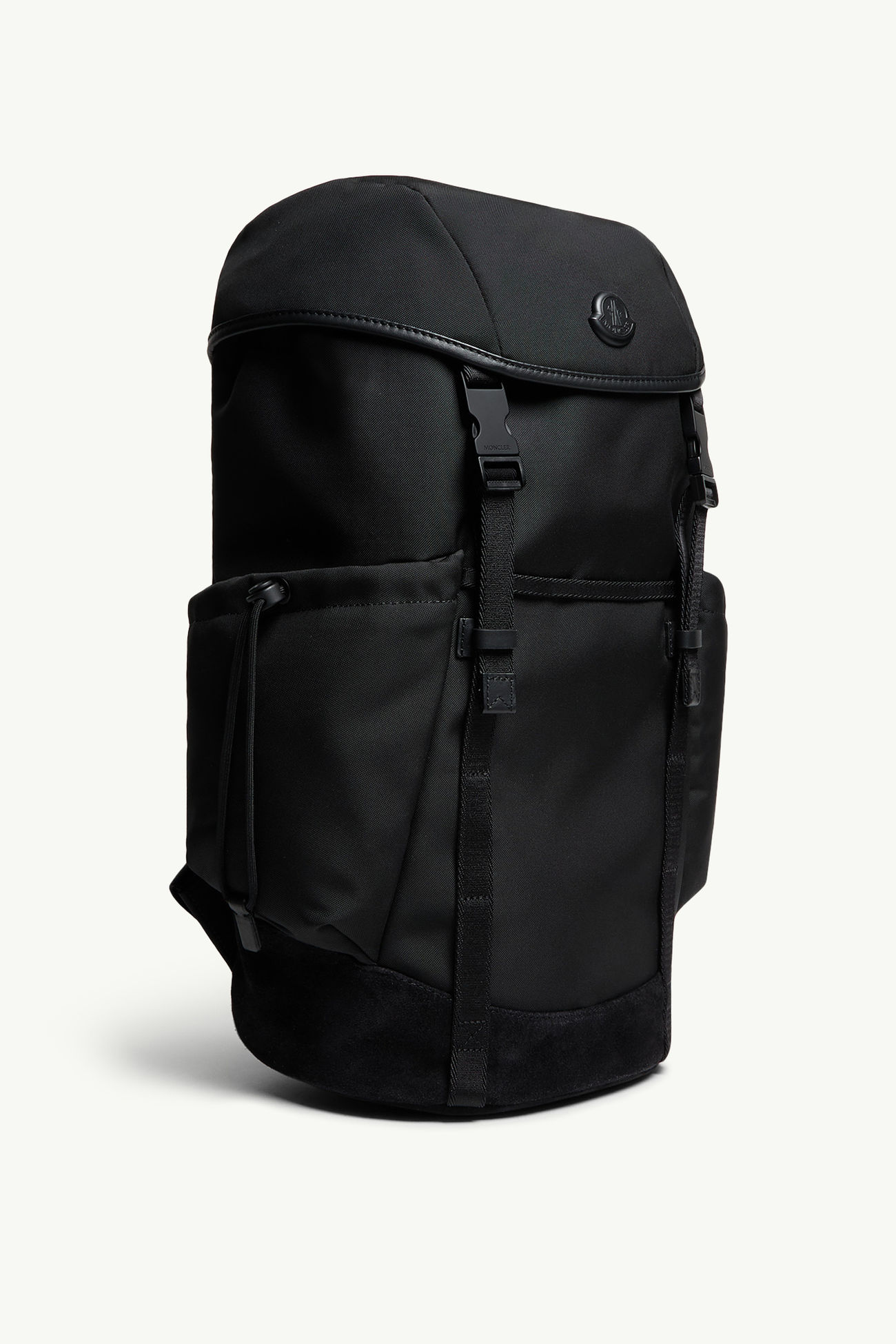 Mochila impermeable con ribetes de ante Tech Hombre Negro Moncler 2