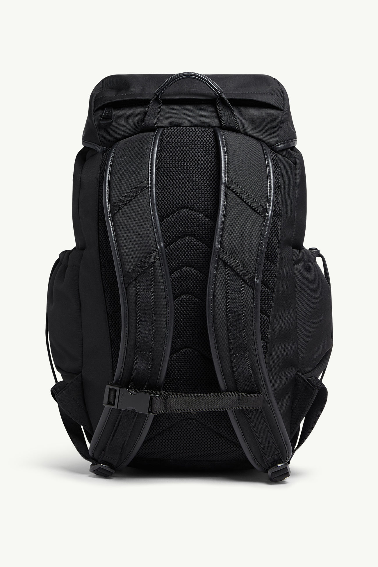 Mochila impermeable con ribetes de ante Tech Hombre Negro Moncler 3