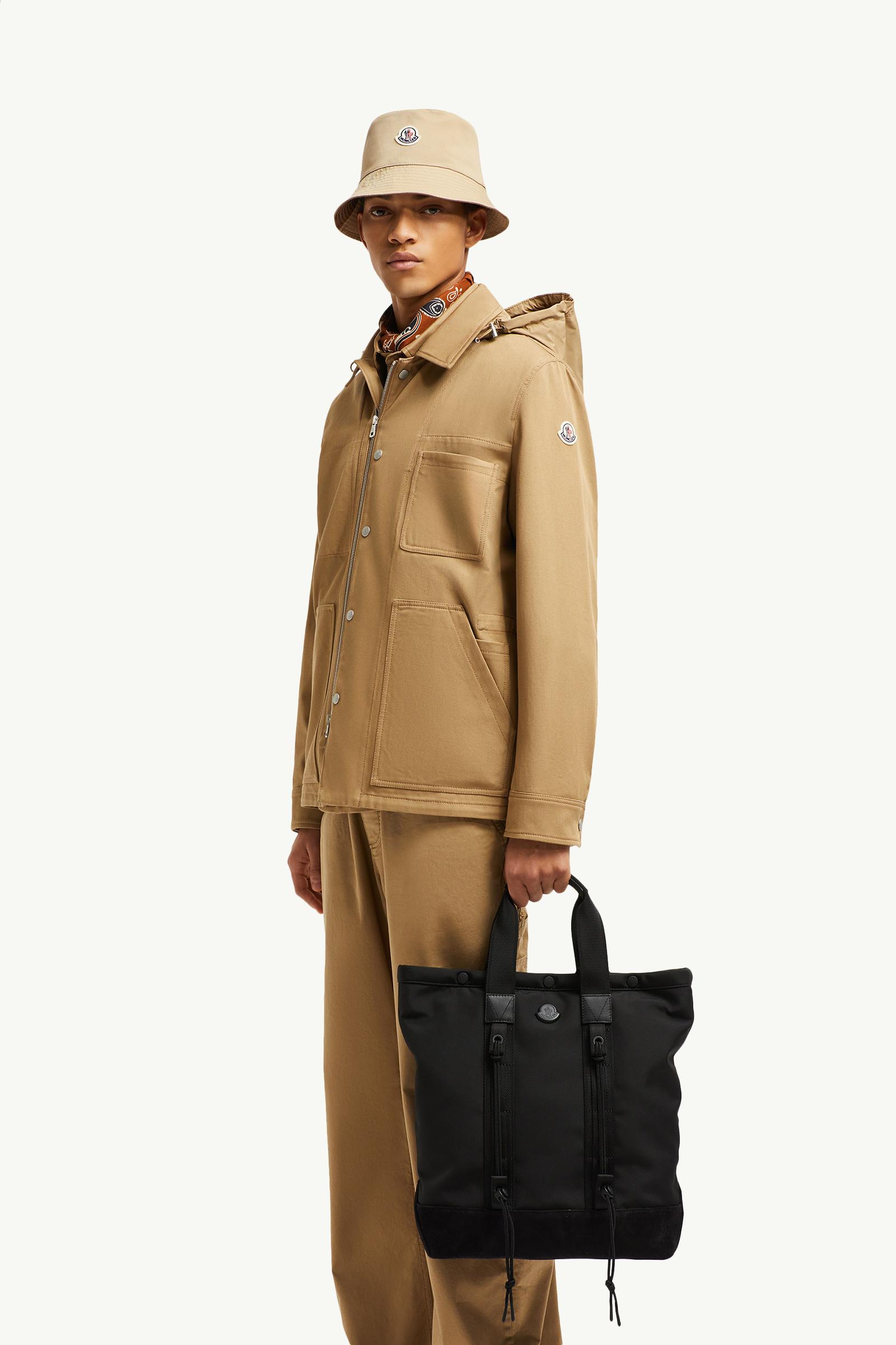 Tech Water-Repellent Small Tote Bag Men Black Moncler 1