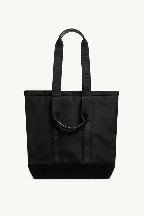 Tech Water-Repellent Small Tote Bag Men Black Moncler 3