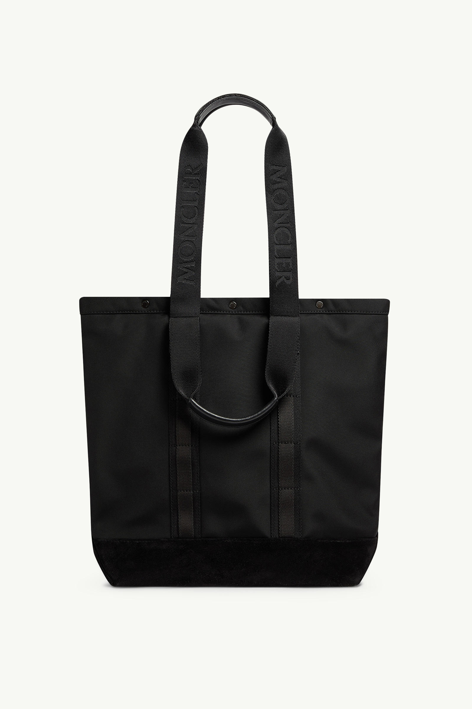 Tech Water-Repellent Small Tote Bag Men Black Moncler 3