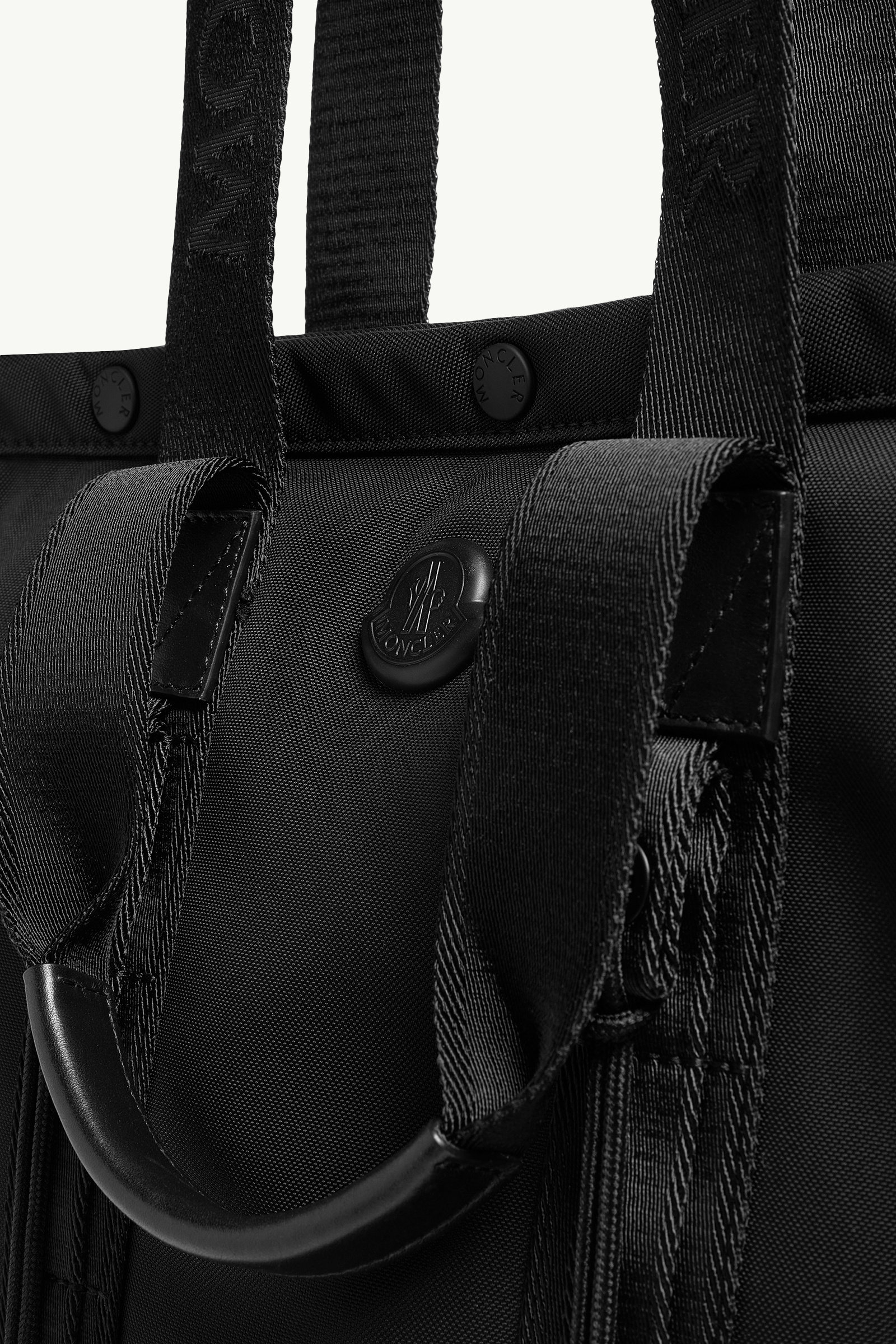 Tech Water-Repellent Small Tote Bag Men Black Moncler 5