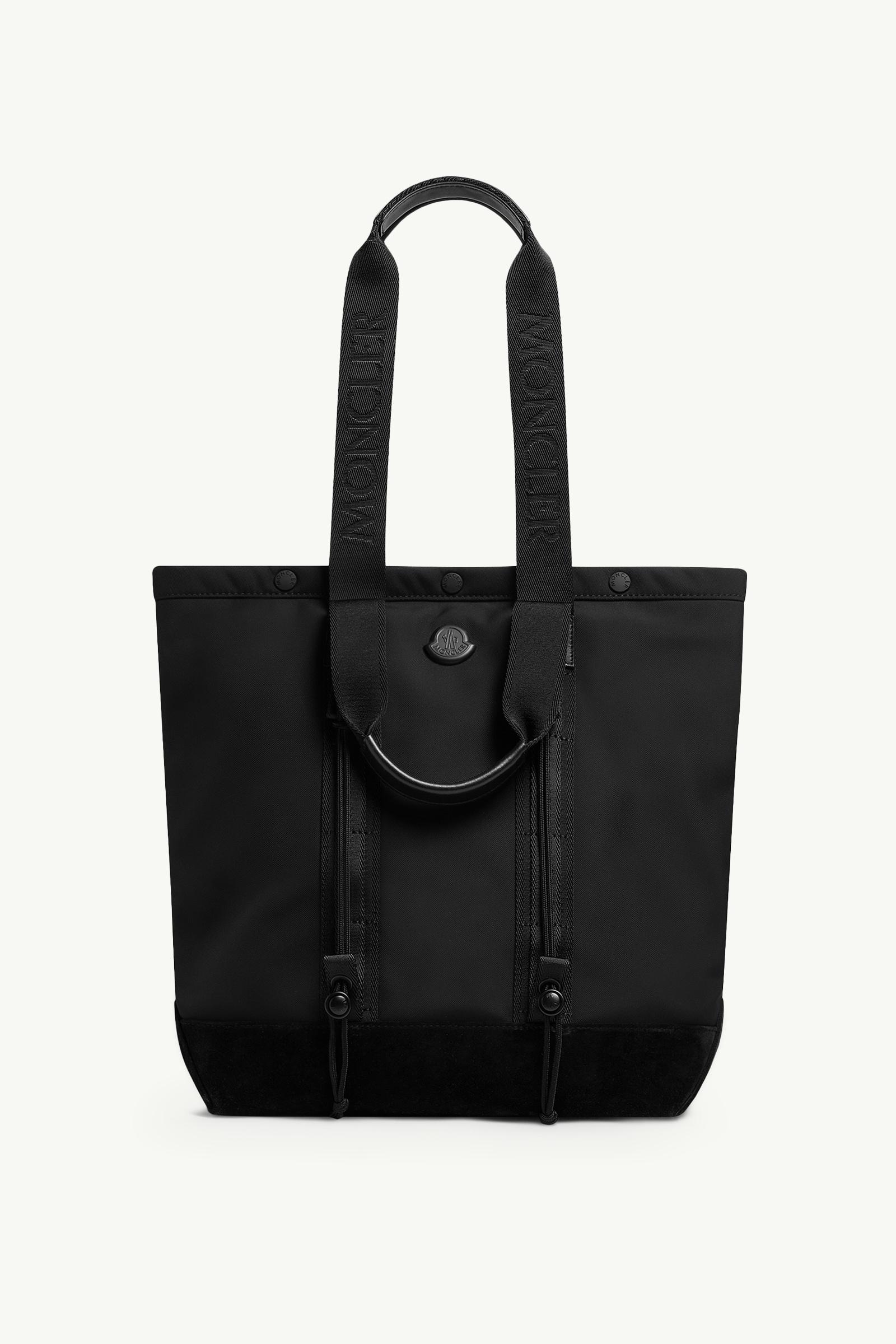MONCLER ブラック KNIT TOTE トートバッグ 保存袋付き 【公式通販】