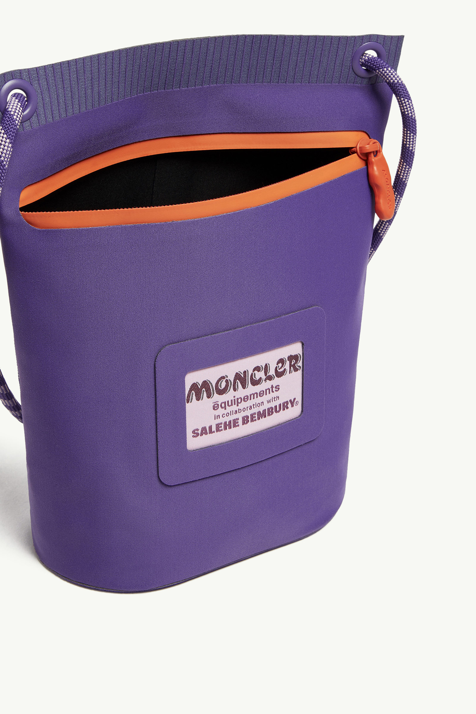 Amoeba Water-Repellent Pouch by Salehe Bembury Men Purple Moncler 4