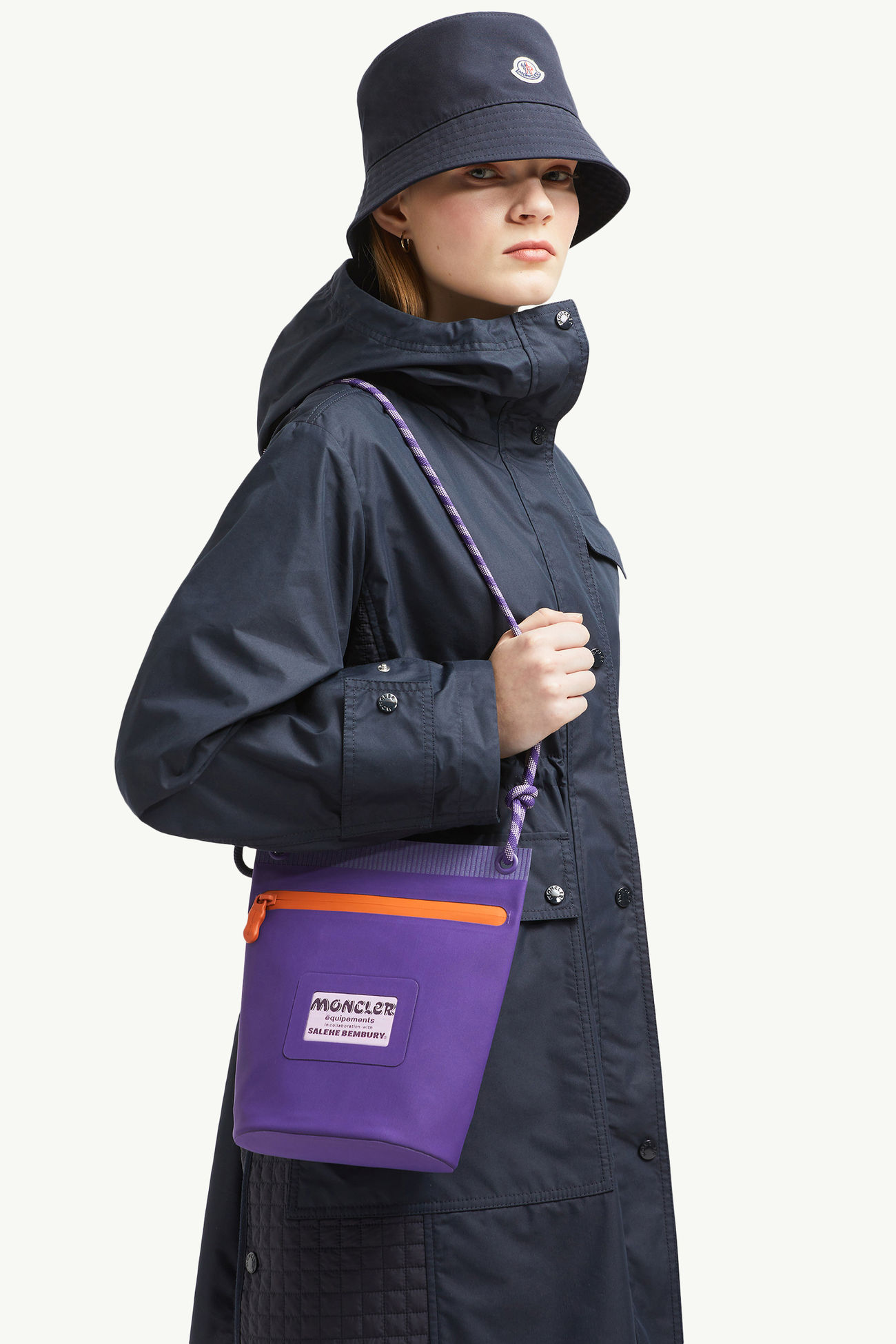 Amoeba Water-Repellent Pouch by Salehe Bembury Men Purple Moncler 6