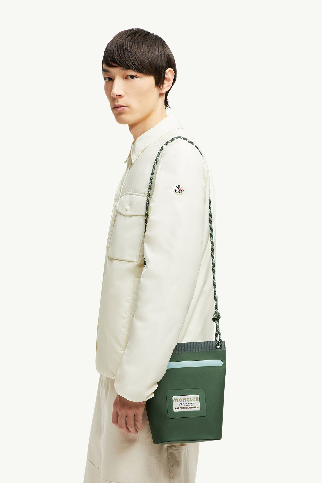 Amoeba Water-Repellent Pouch by Salehe Bembury Men Green Moncler 1