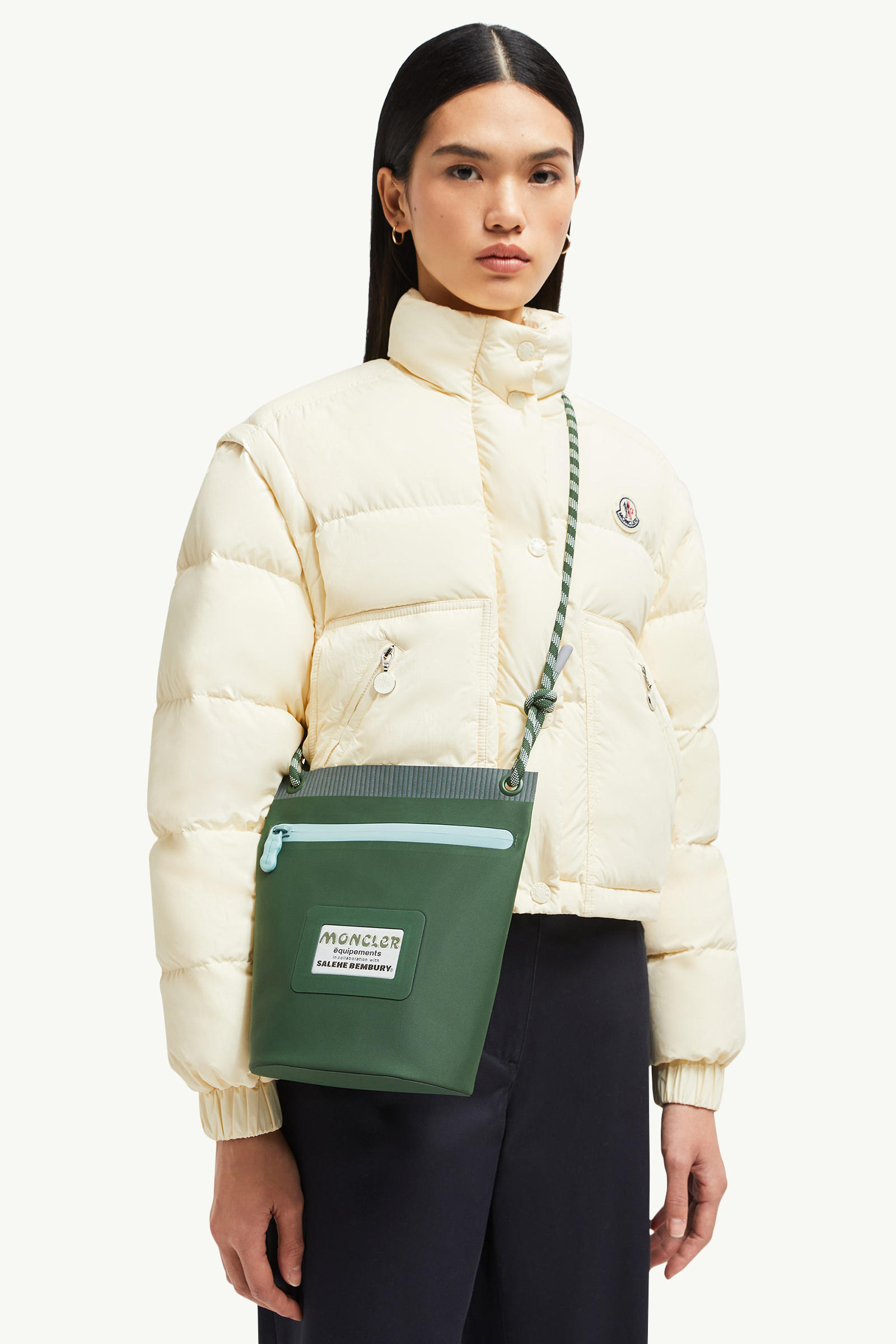 Amoeba Water-Repellent Pouch by Salehe Bembury Men Green Moncler 6