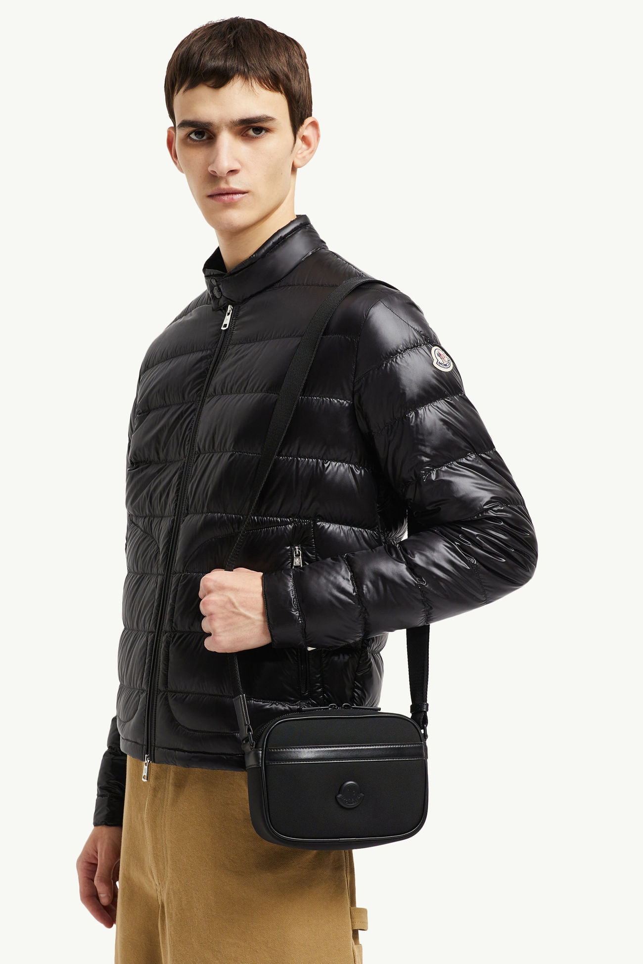 Pierrick wasserabweisende Umhängetasche Herren Schwarz Moncler 1