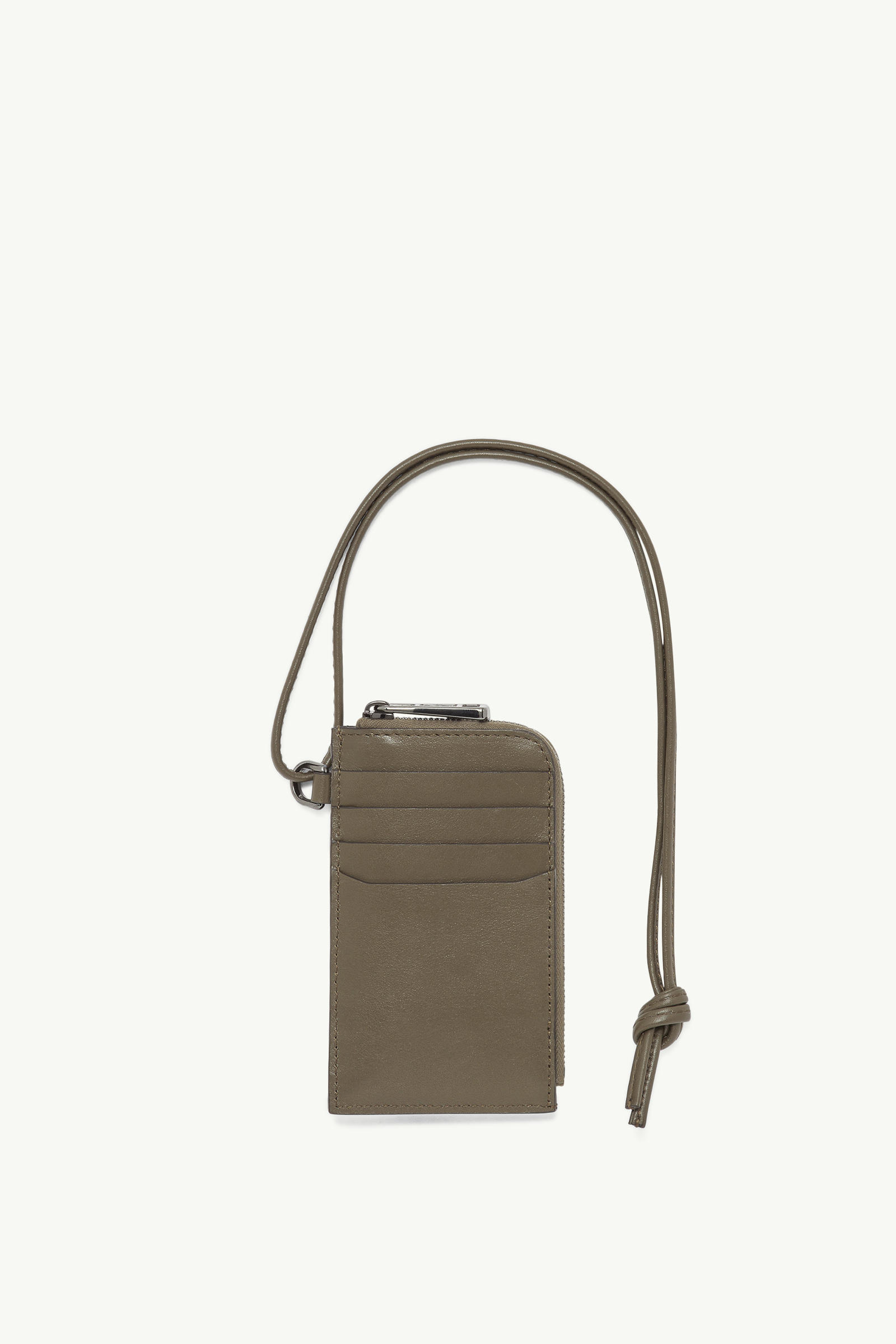Tarjetero acolchado de piel Doudoune Hombre Verde Oliva Moncler 3