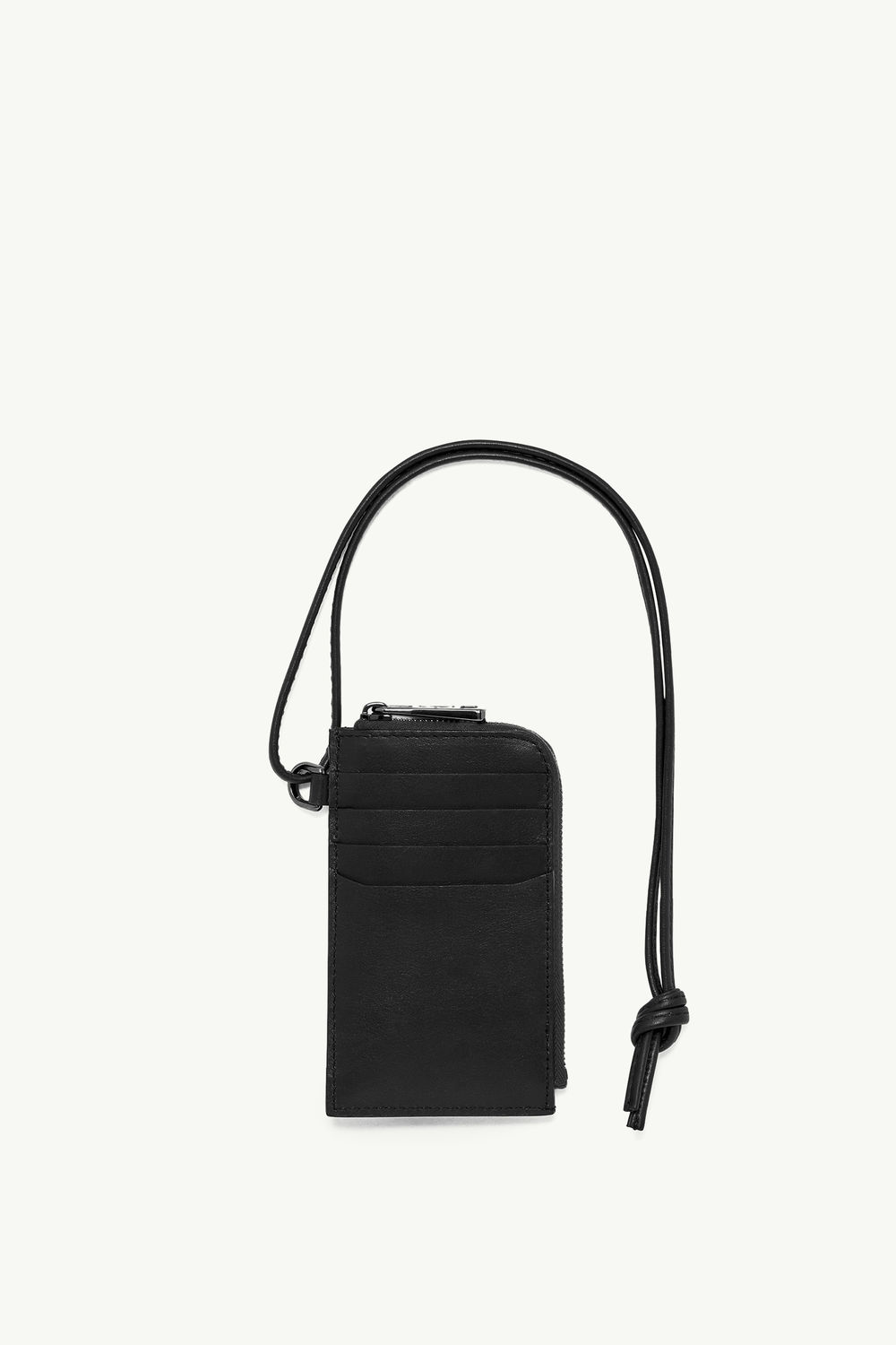 Doudoune Quilted Leather Card Holder Men Black Moncler 3