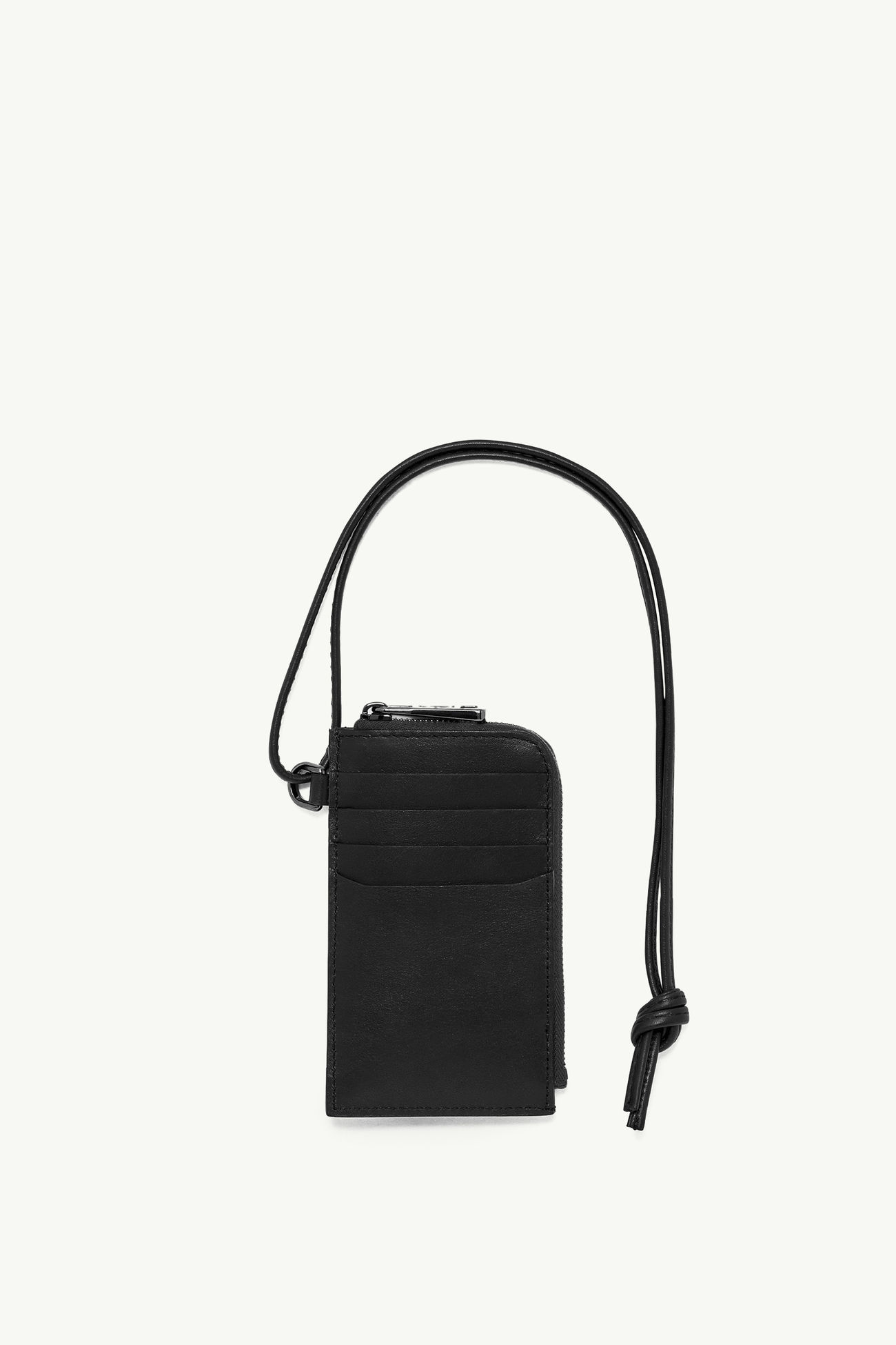 Doudoune Quilted Leather Card Holder Men Black Moncler 3