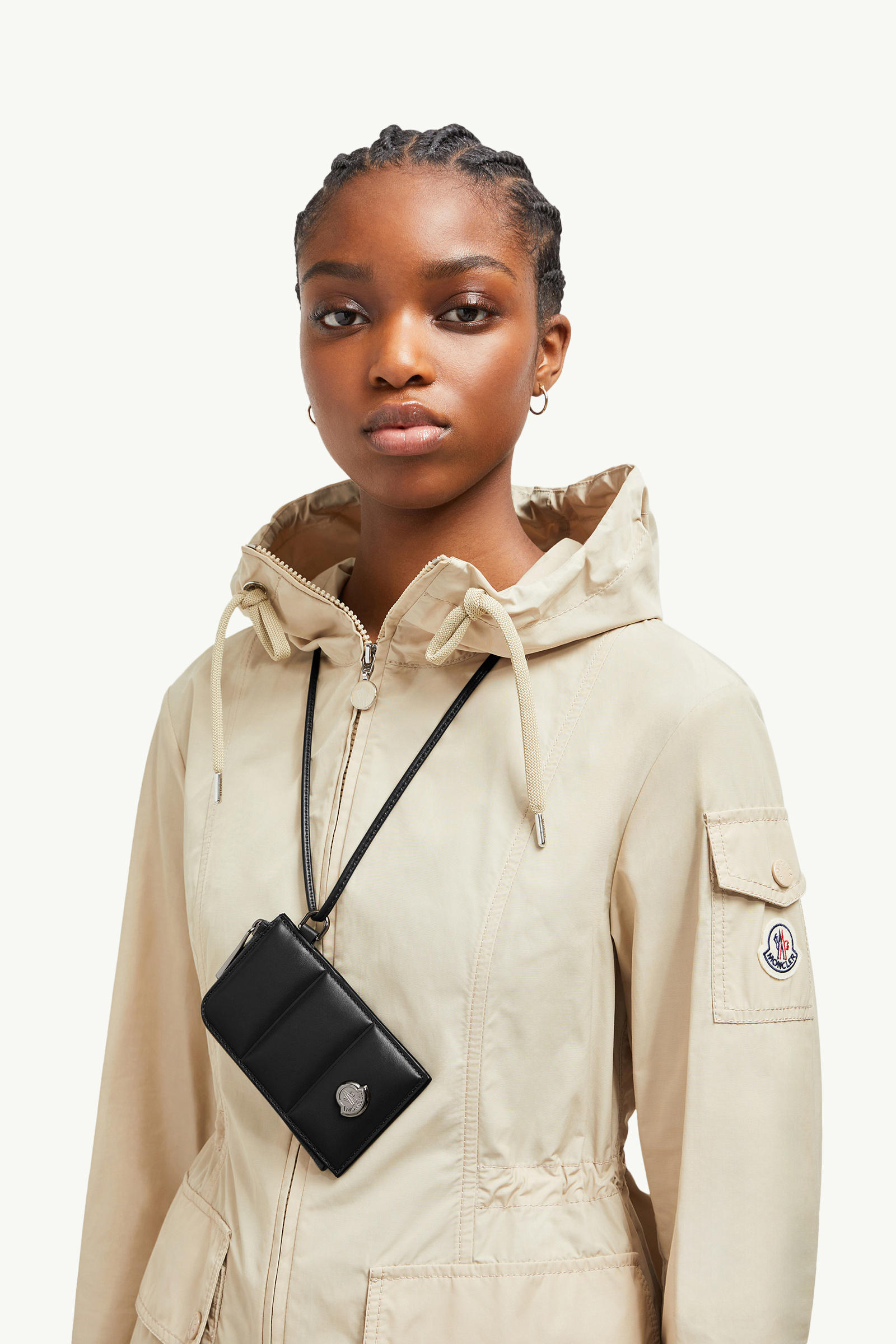 Doudoune gestepptes Kartenetui aus Leder Herren Schwarz Moncler 6