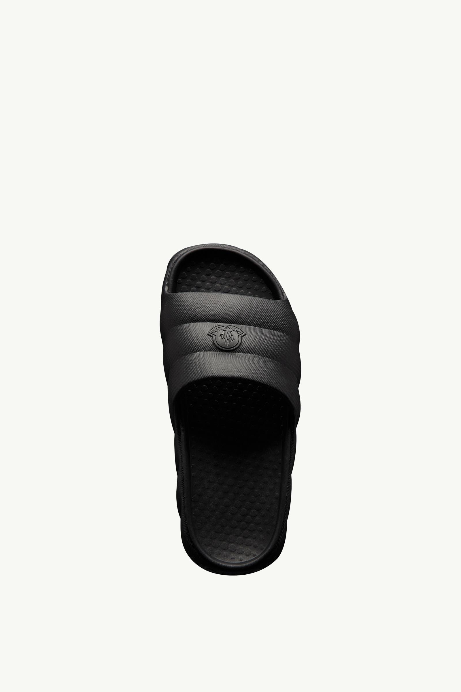 サンダル・ミュール Moncler Lilo Eva Slides Black Lilo Quilted EVA Slides - Sandals & Sliders for Men