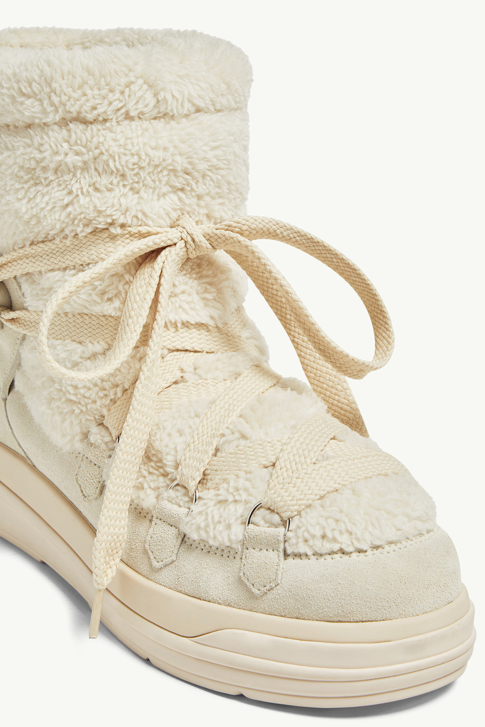 Insolux Suede Snow Boots Women White Moncler 3