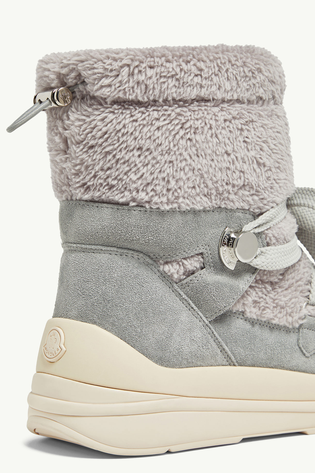 Insolux Faux Fur & Suede Snow Boots Women Grey Moncler 4