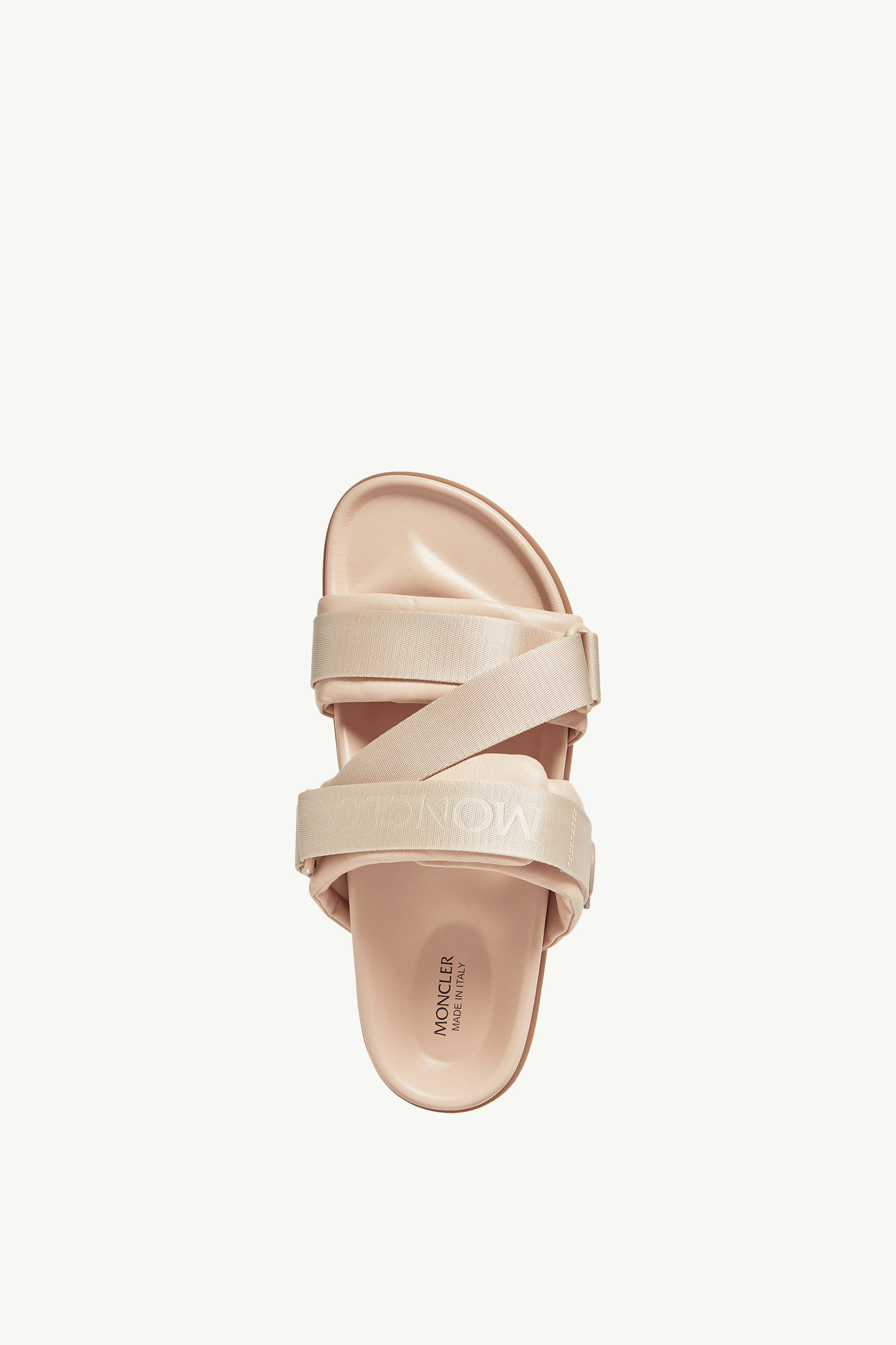 Mon Summer Nappa Leather Sliders Women Pink Moncler 3