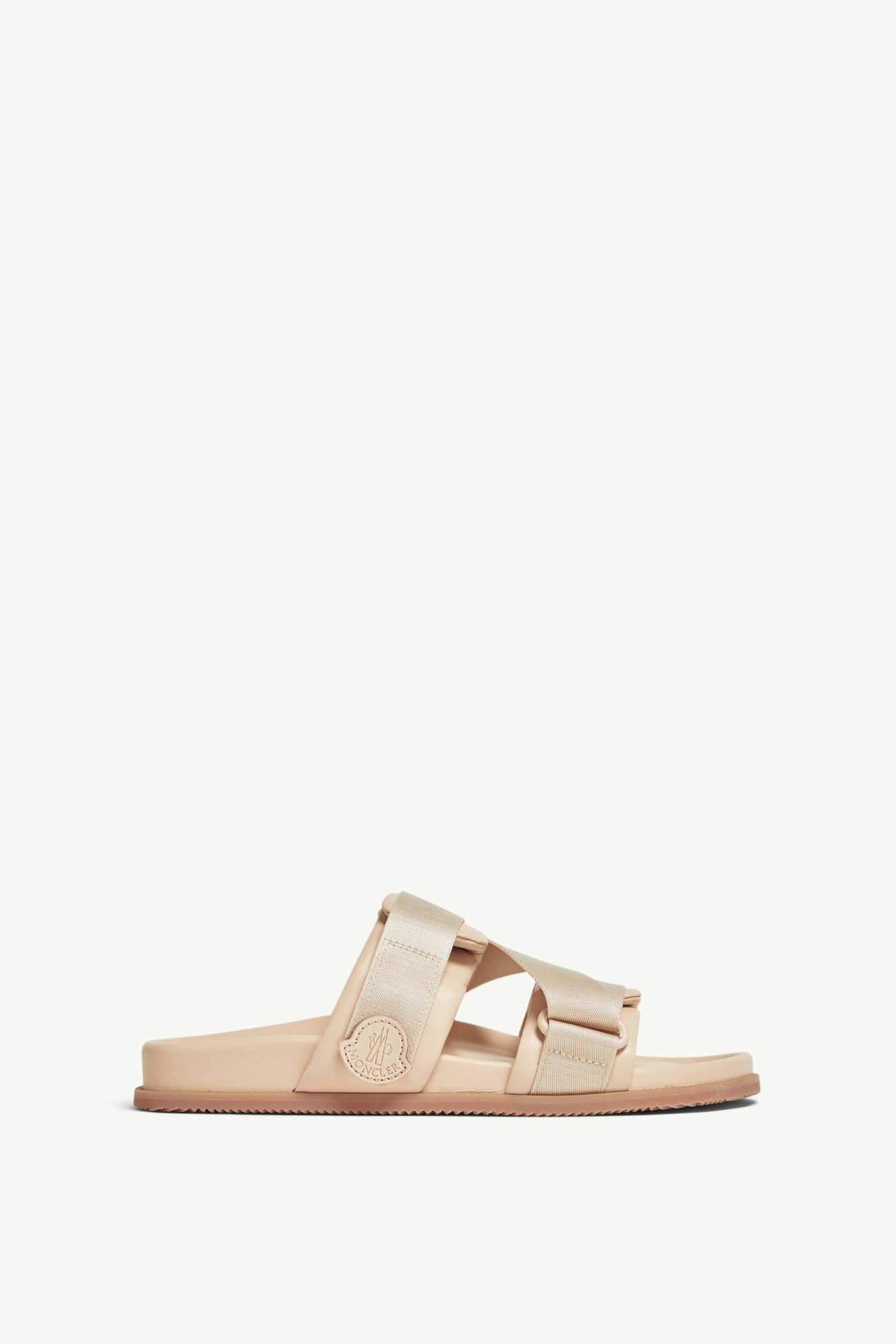 Mon Summer Pantoletten aus Nappaleder Damen Pink Moncler 0