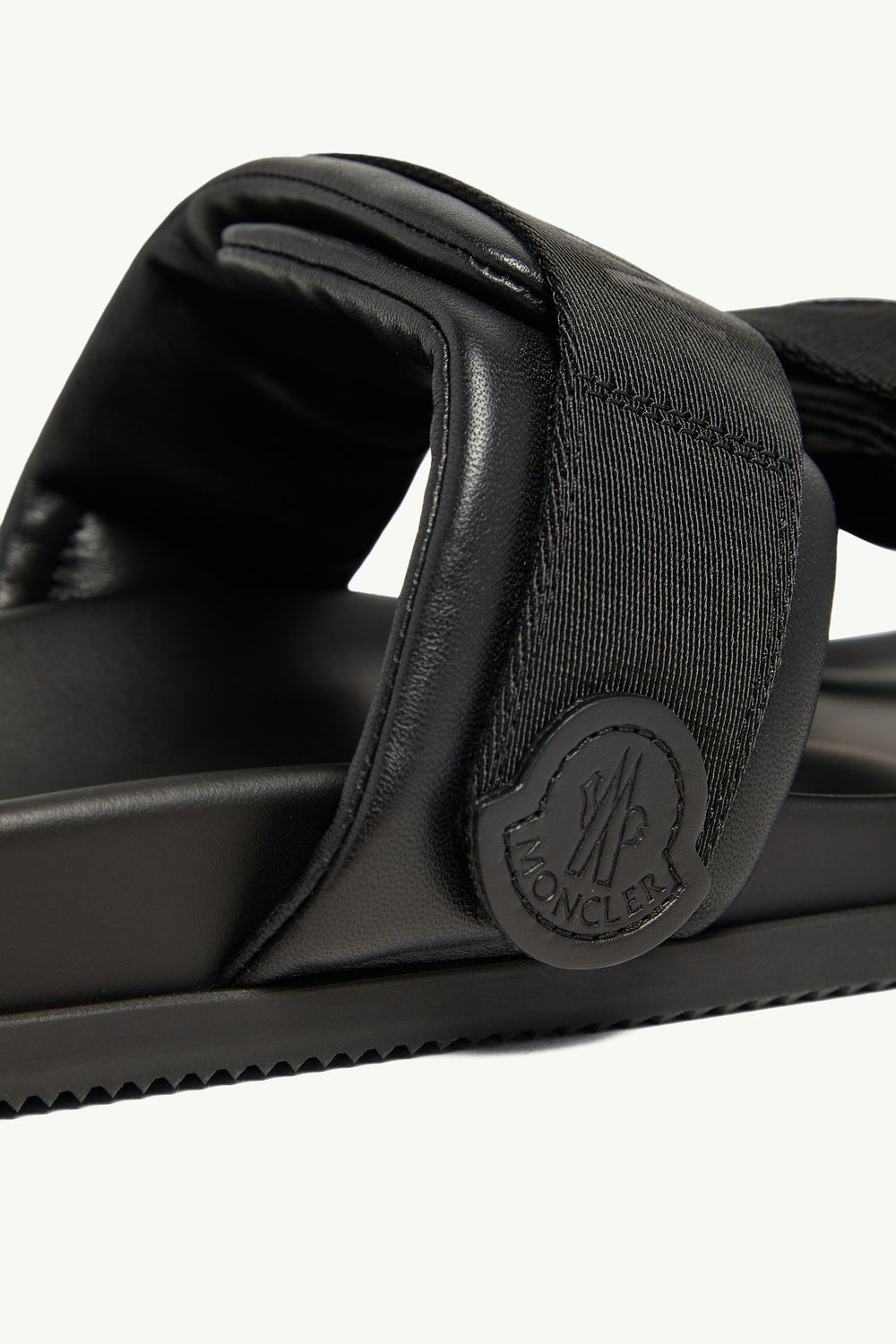 Mon Summer女士Nappa皮革拖鞋 女士 黑色 Moncler 2