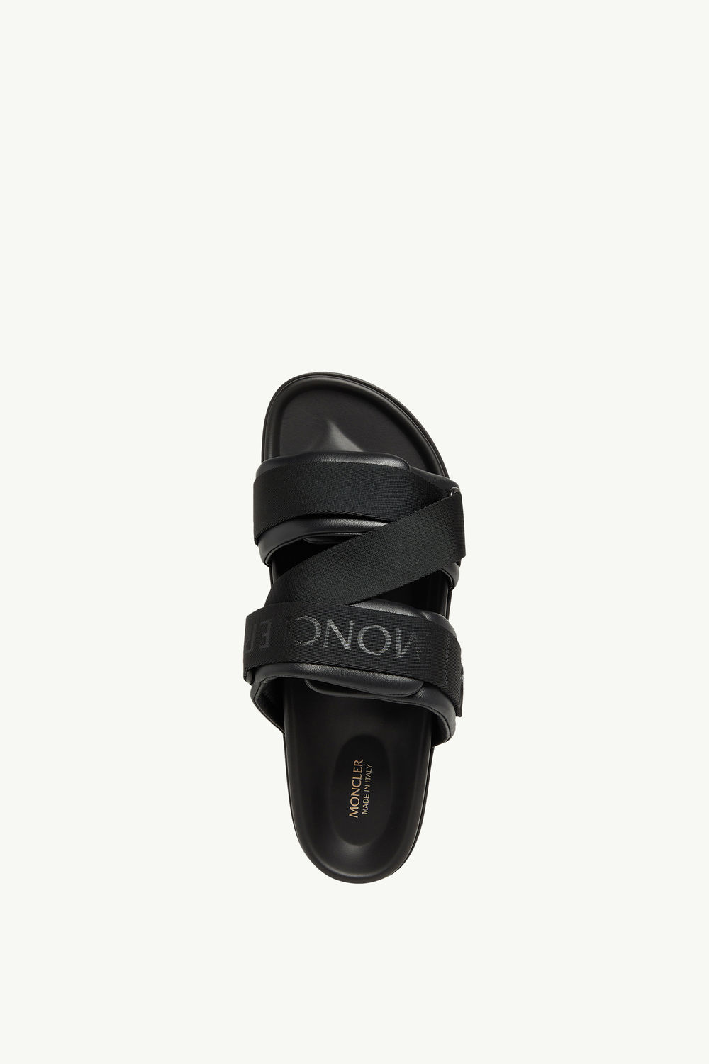 Mon Summer Nappa Leather Sliders Women Black Moncler 3