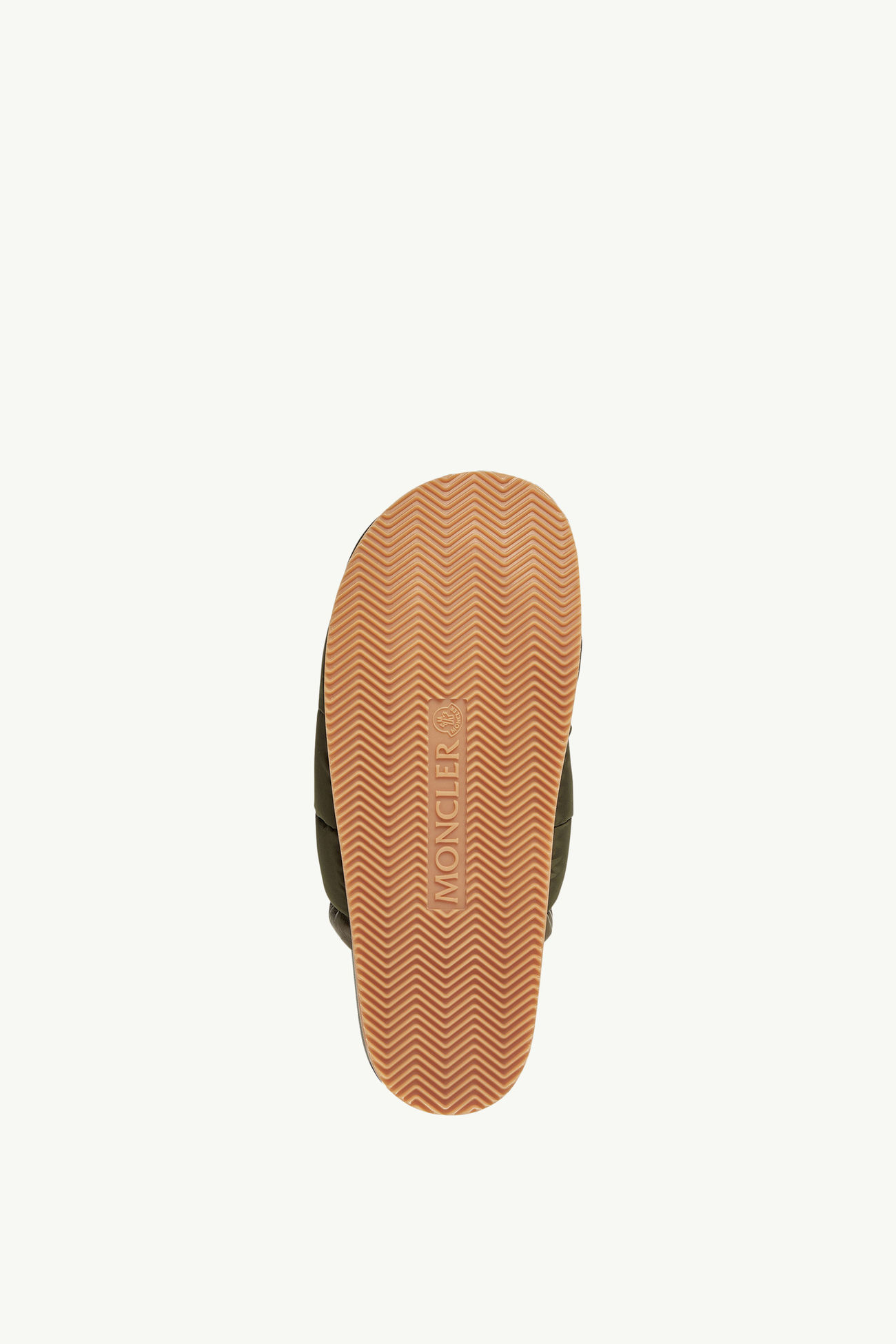 Mon Pocket Pantoletten aus gepolstertem Leder Damen Dunkelgrün Moncler 5