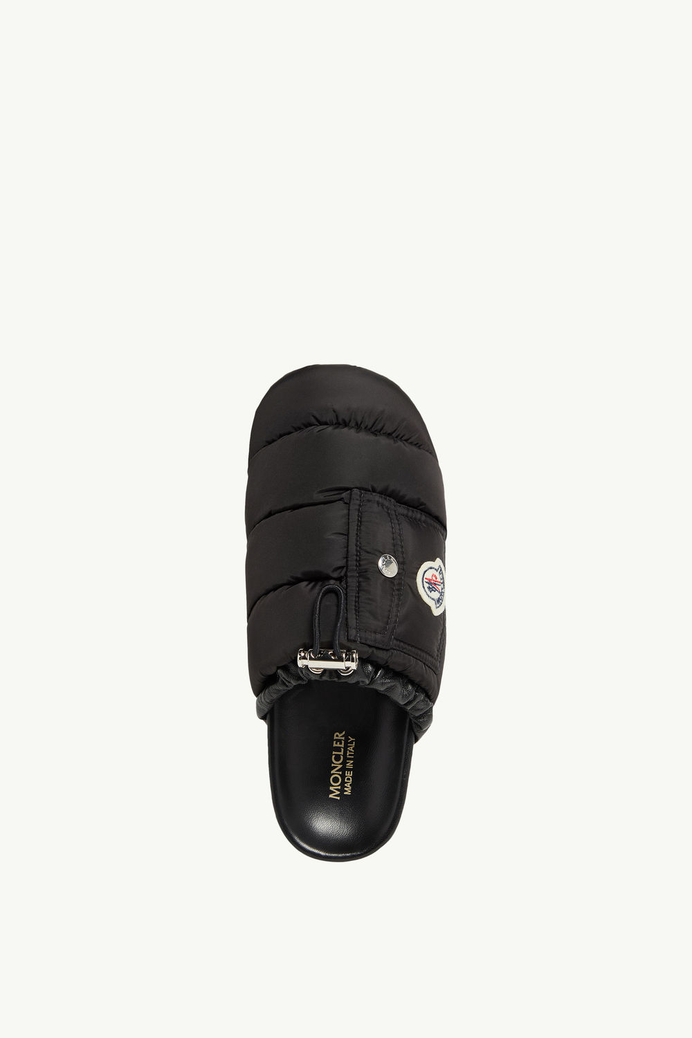 Mon Pocket Padded Leather Mules Women Black Moncler 4