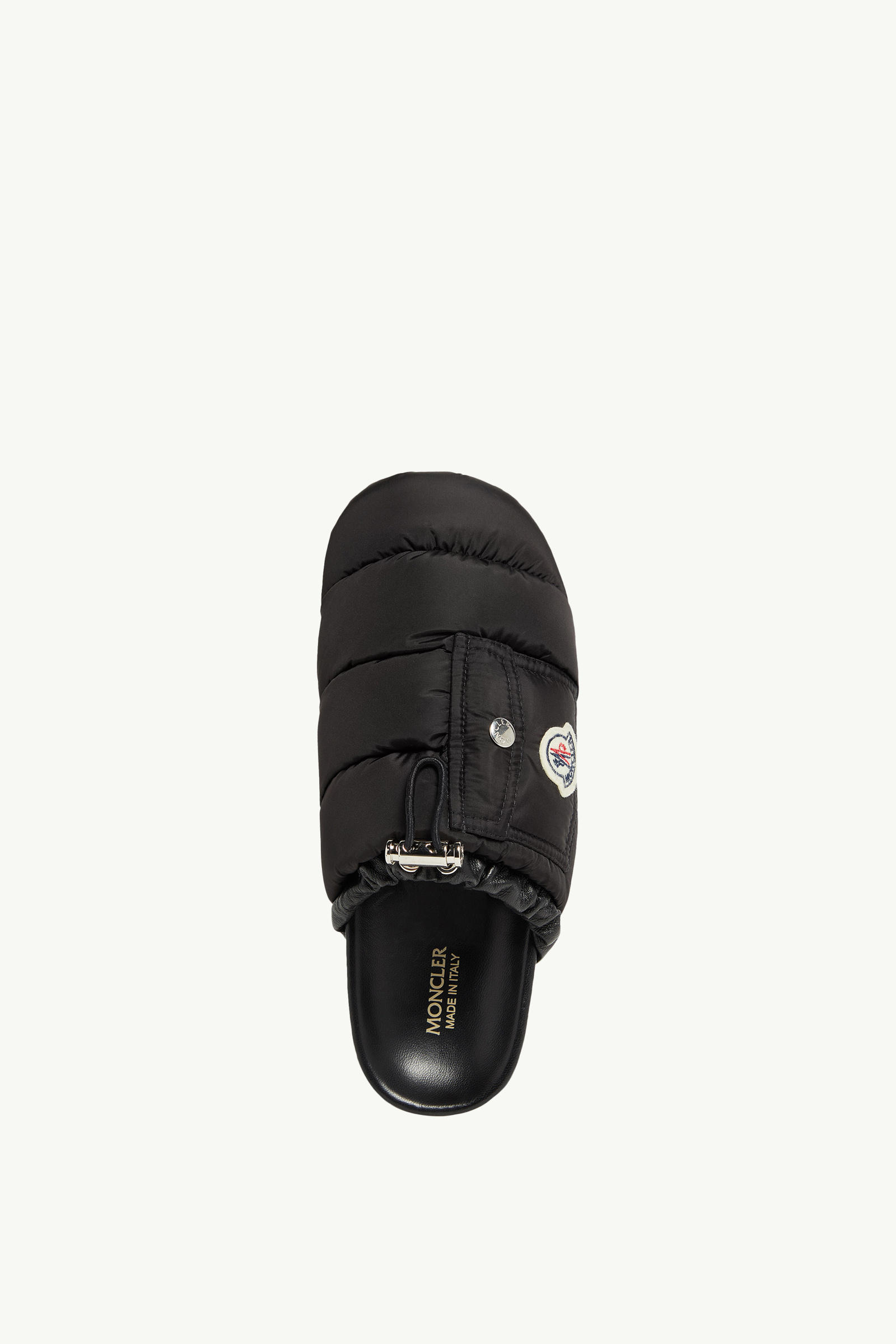 Mon Pocket Padded Leather Mules Women Black Moncler 4