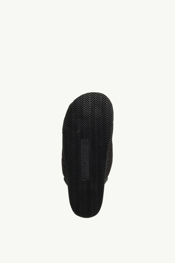 Mon Pocket Padded Leather Mules Women Black Moncler 5