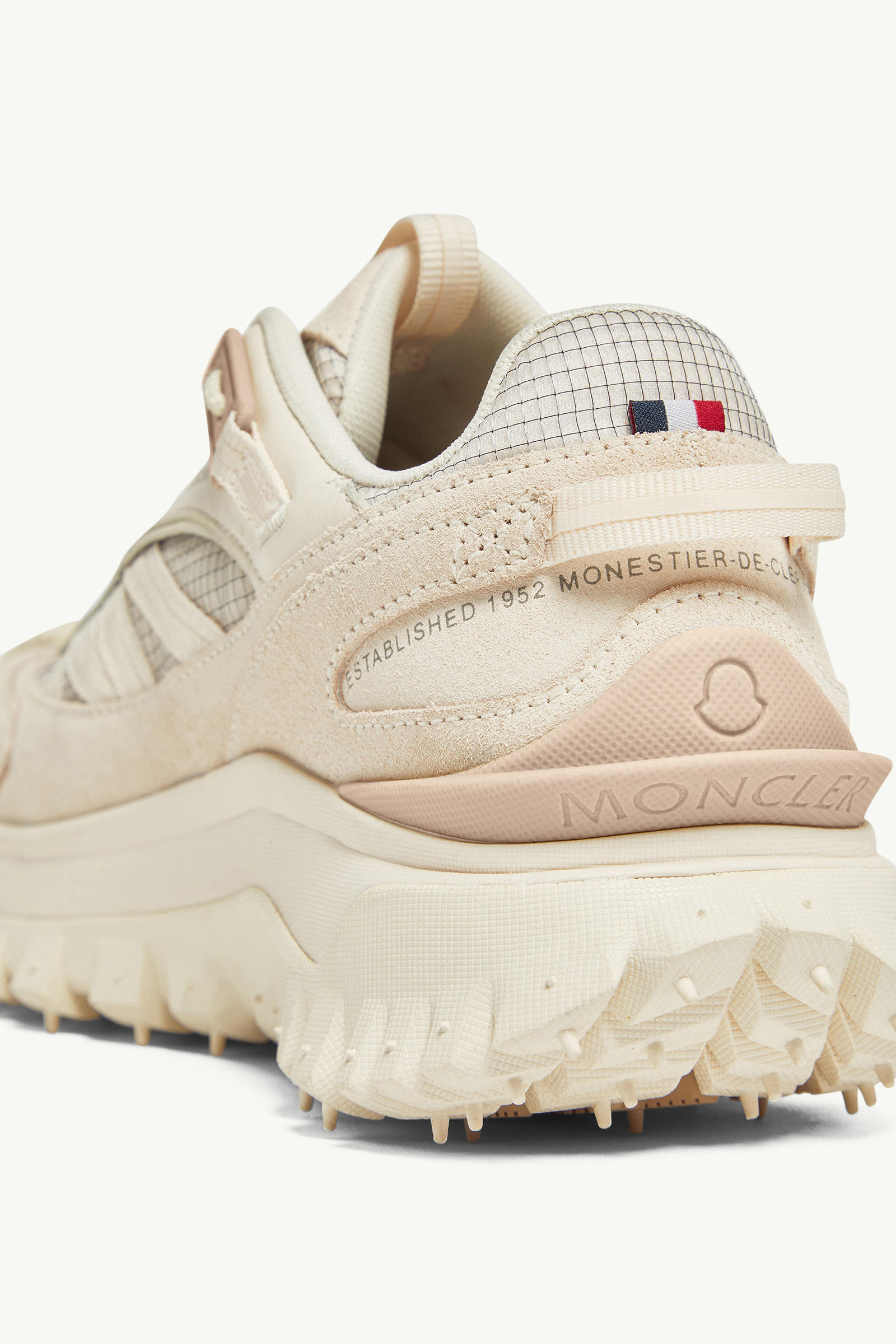 Sneakers Trailgrip en daim et cuir Femmes Beige Clair Moncler 6