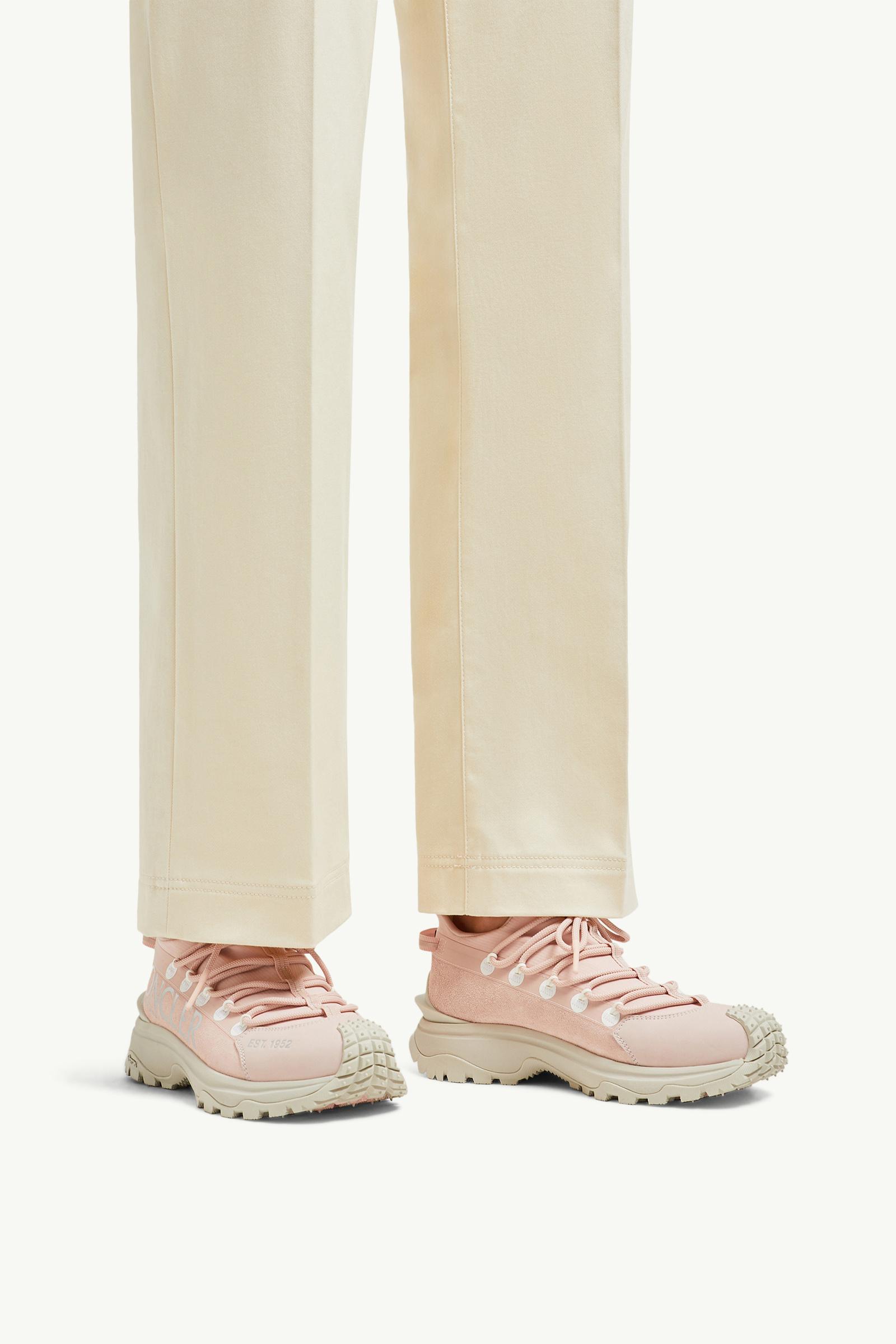 Trailgrip Lite 2 Leather & Suede Trainers Women Light Pink Moncler 1