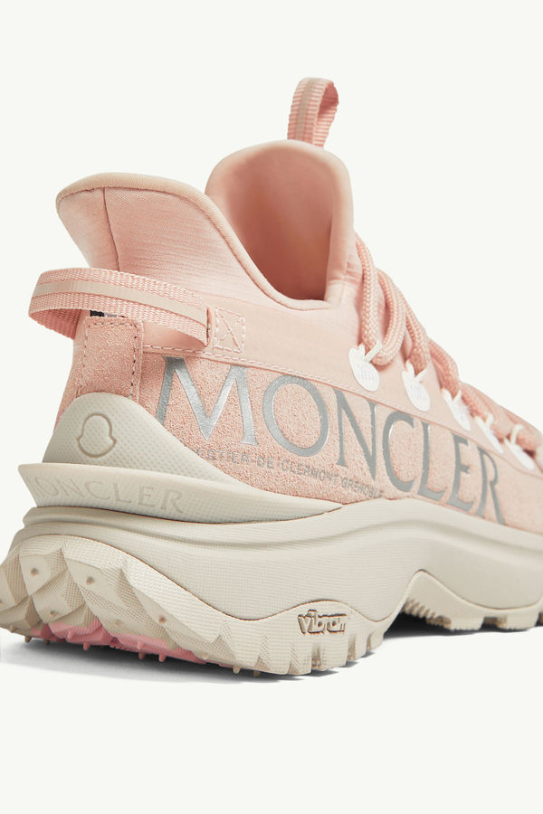 Sneakers Trailgrip Lite 2 en cuir et daim Femmes Rose Clair Moncler 3