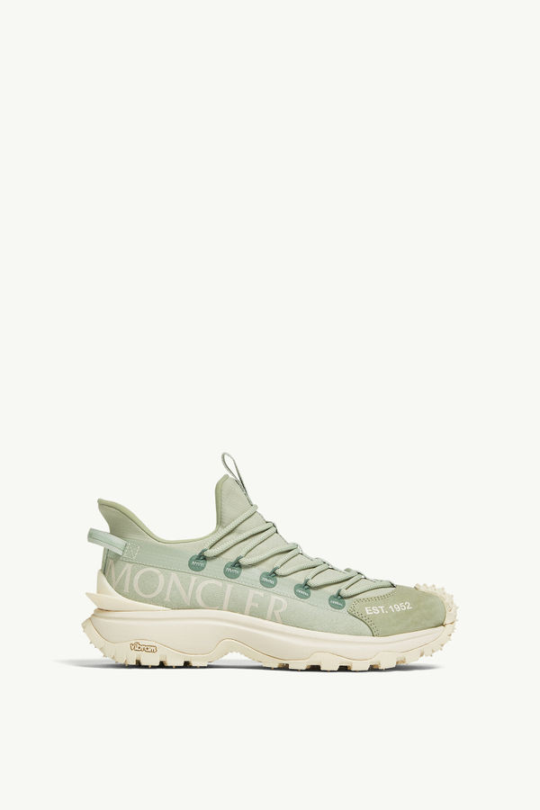Trailgrip Lite 2 Leather & Suede Trainers Women Aqua Green Moncler 0