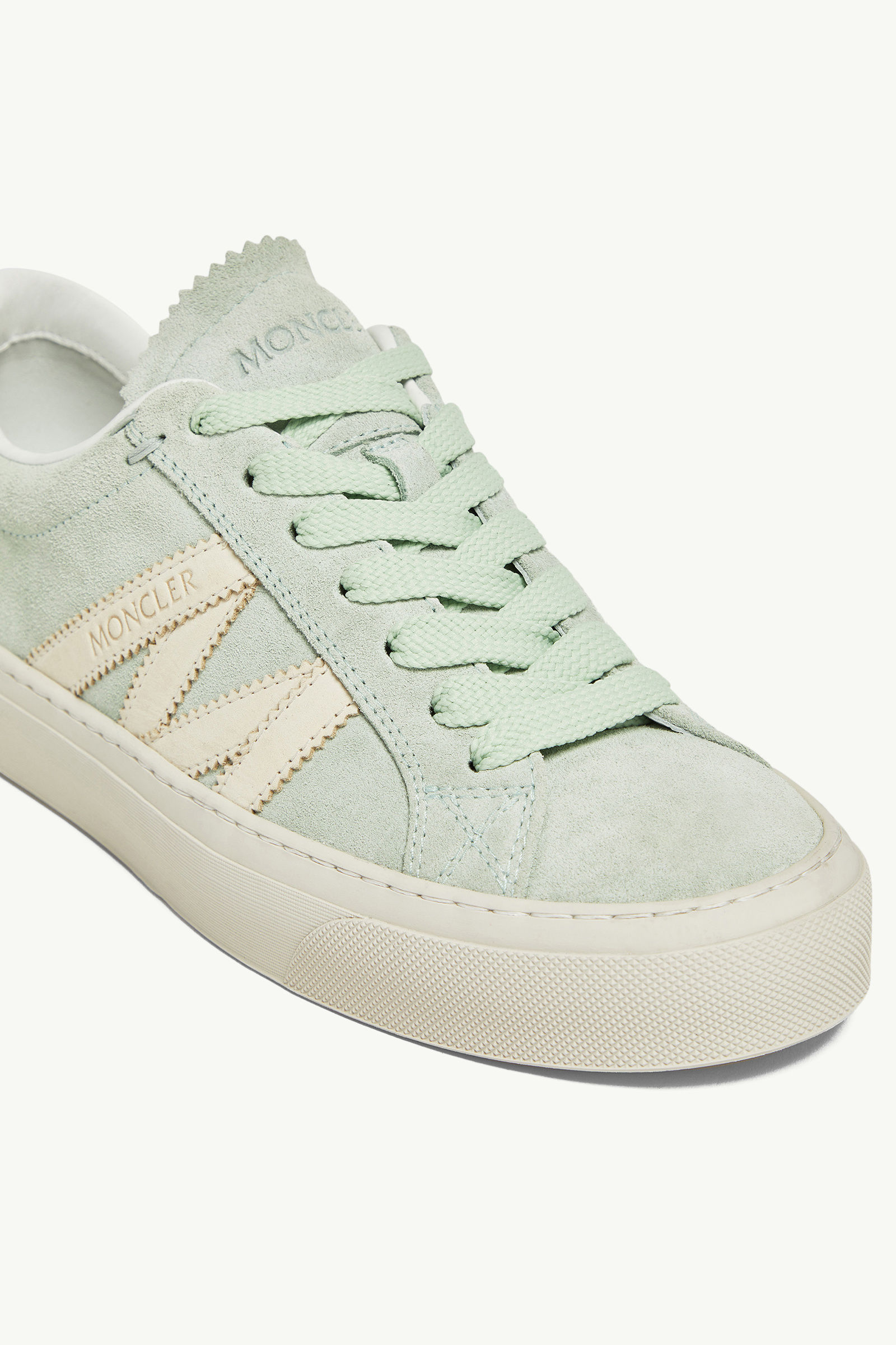 Monaco2 Sneaker aus Wild- und Nubukleder Damen Türkis Moncler 2