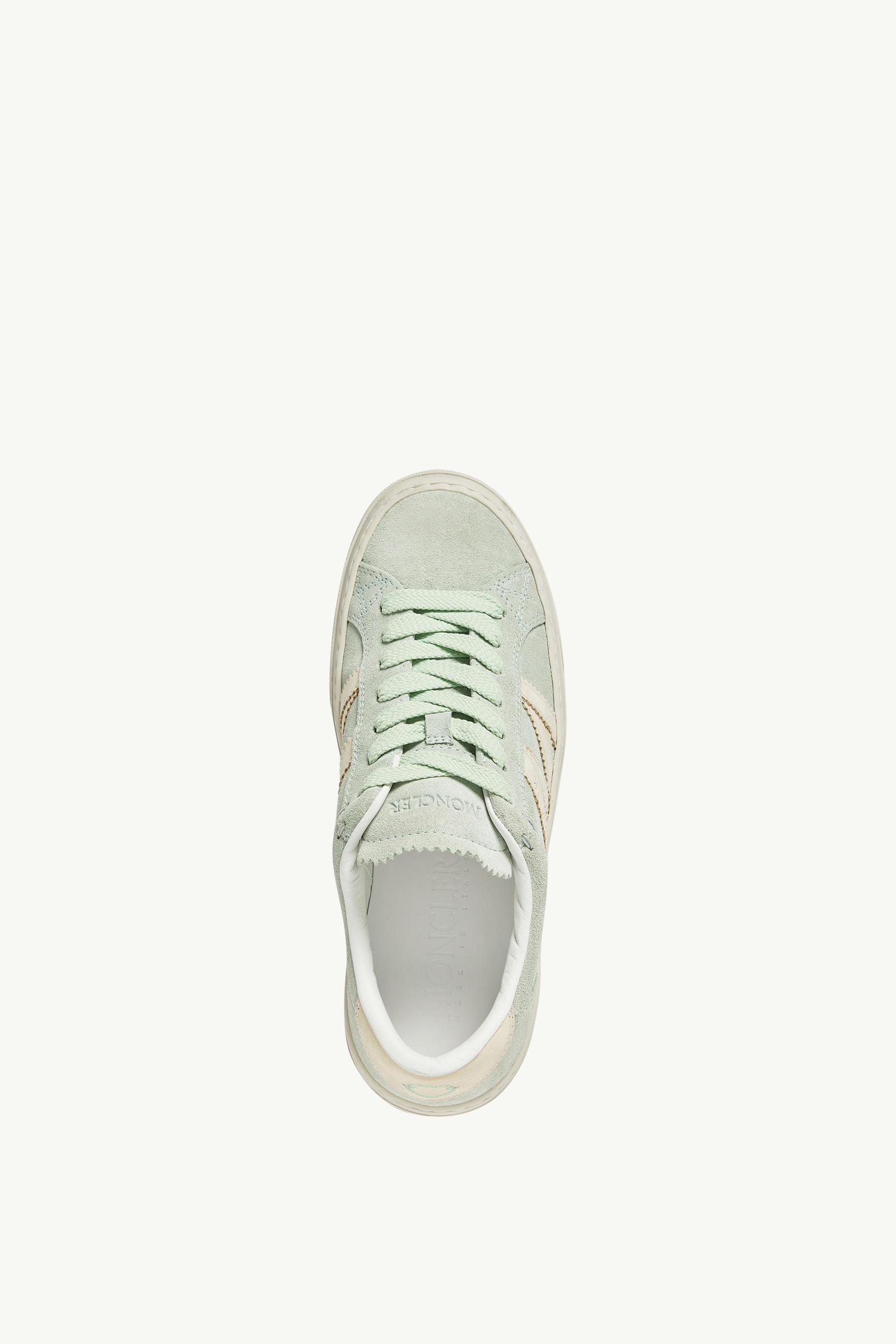 Monaco2 Sneaker aus Wild- und Nubukleder Damen Türkis Moncler 4